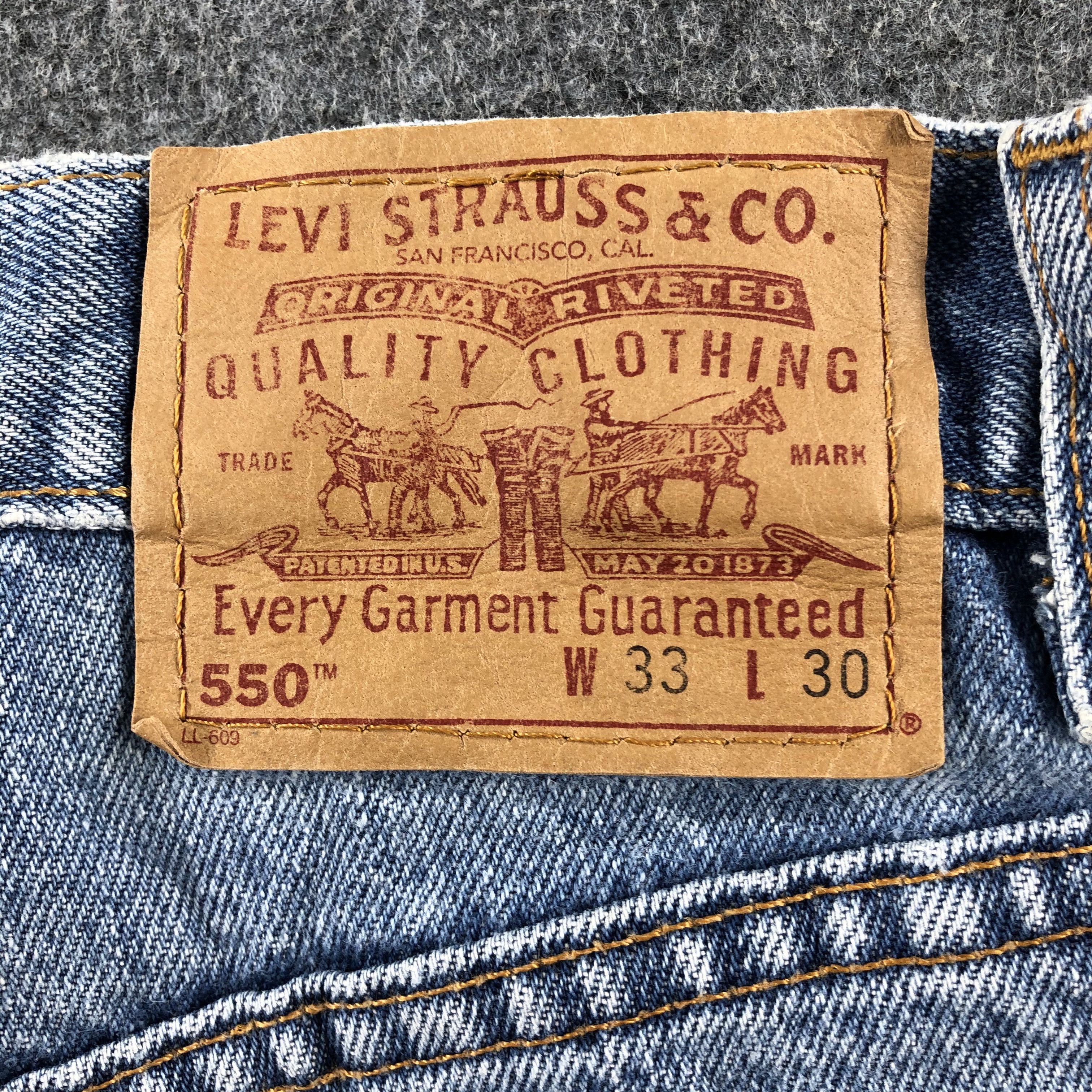 Levi's 90s Vintage Blue Wash Levis 550 Jeans-J2390 Size US 33 - 5 Thumbnail