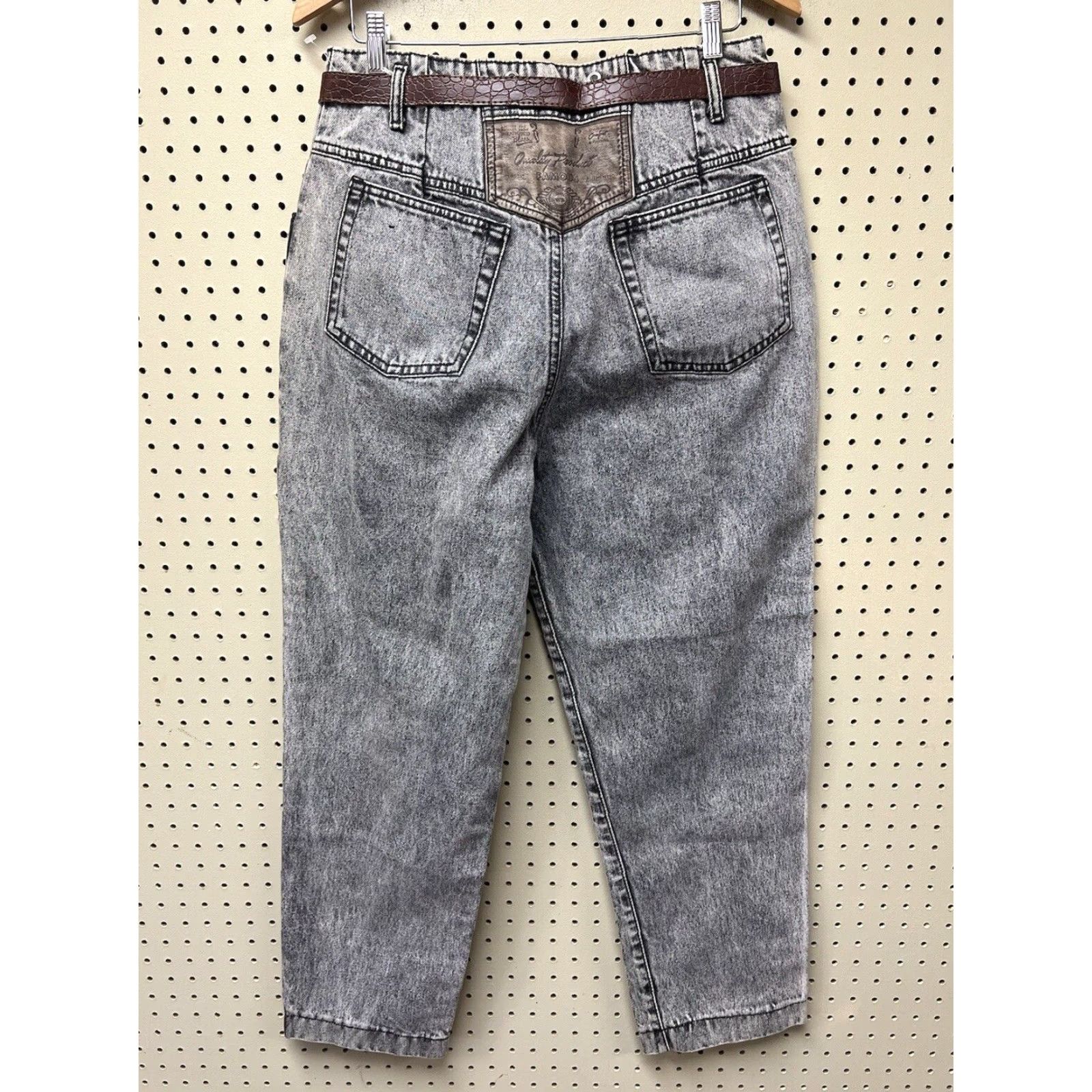 Vintage VINTAGE Weathered Blues Jeans Pants Denim Gray High Waist 80s Mom 17/18 Womens Jeans Size 38" / US 16 / IT 52 - 2 Thumbnail