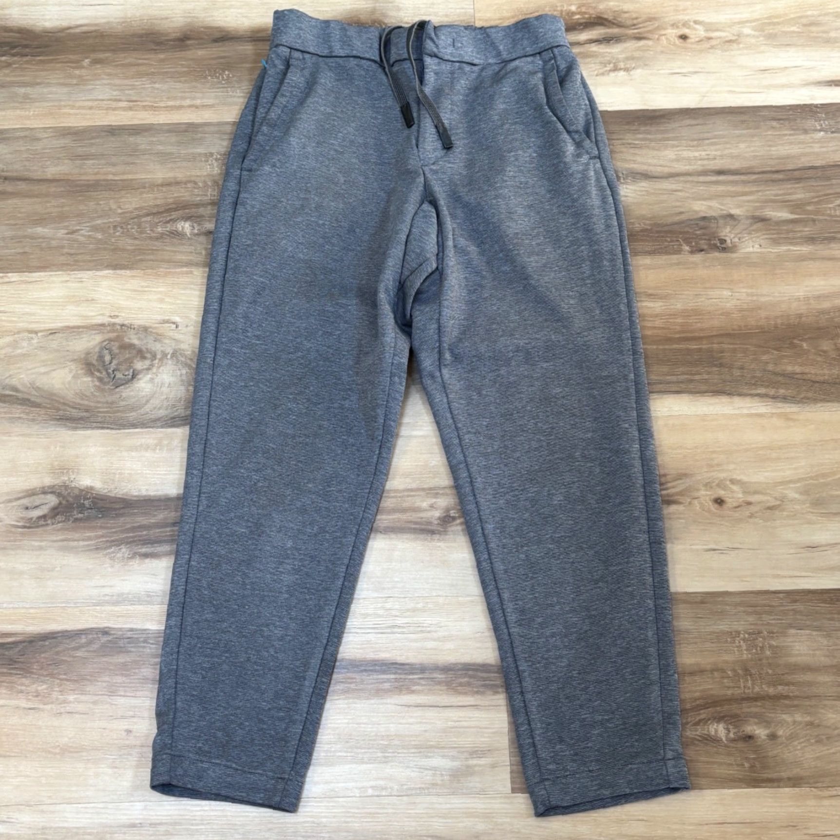 Bonobos Bonobos Pants Mens Small Short Heather Gray Travel Jogger Drawstring Slim Tapered 26in Inseam Gray Size US 29 - 2 Thumbnail