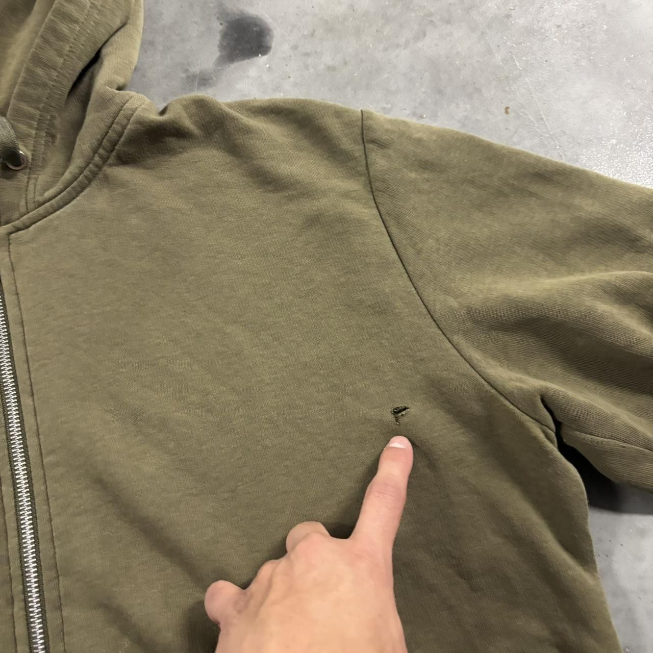 Vintage Crazy Vintage Y2K/2000s Olive Green Earth Tone Blank Essential Zip Hoodie! Size XL Size US XL / EU 56 / 4 - 5 Thumbnail