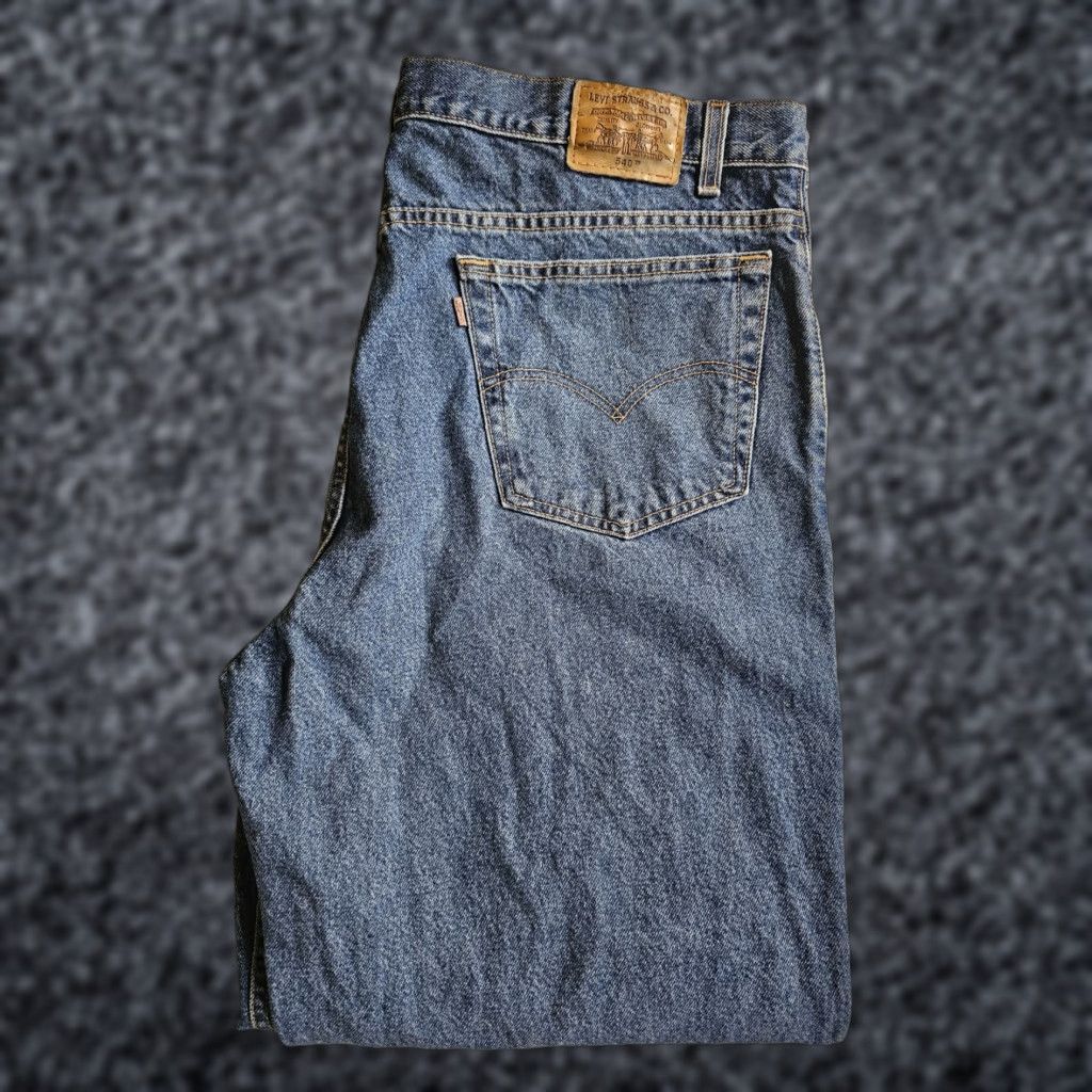 Levi's VINTAGE Levi's 540 Brown Tab Relaxed Fit Denim Jeans Mens 44x32 Levi's 540 90s Mexico Blue Cotton Denim Straight Pocket Jeans Men 90s Size US 44 / EU 60 - 1 Thumbnail