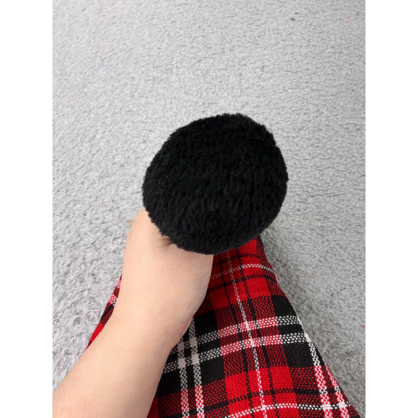 Vintage Unbranded Beanie Adult One Size Red Plaid Knit Acrylic Polyester Blend Christmas Ski Size ONE SIZE - 3 Thumbnail