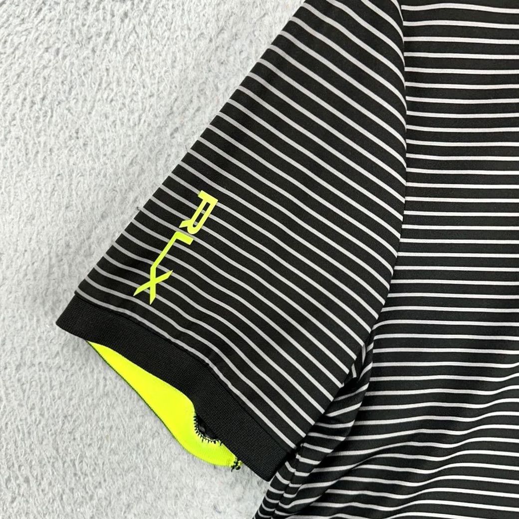 RLX Ralph Lauren VINTAGE RLX Ralph Lauren Shirt Mens Medium Black Striped Polo Golf Rugby (Hickory Stripe) Size US M / EU 48-50 / 2 - 7 Thumbnail