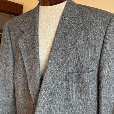 Bert Pulitzer Bert Pulitzer Herringbone Wool Blazer Mens Sz 46R VTG Tweed Size 46R - 2 Thumbnail