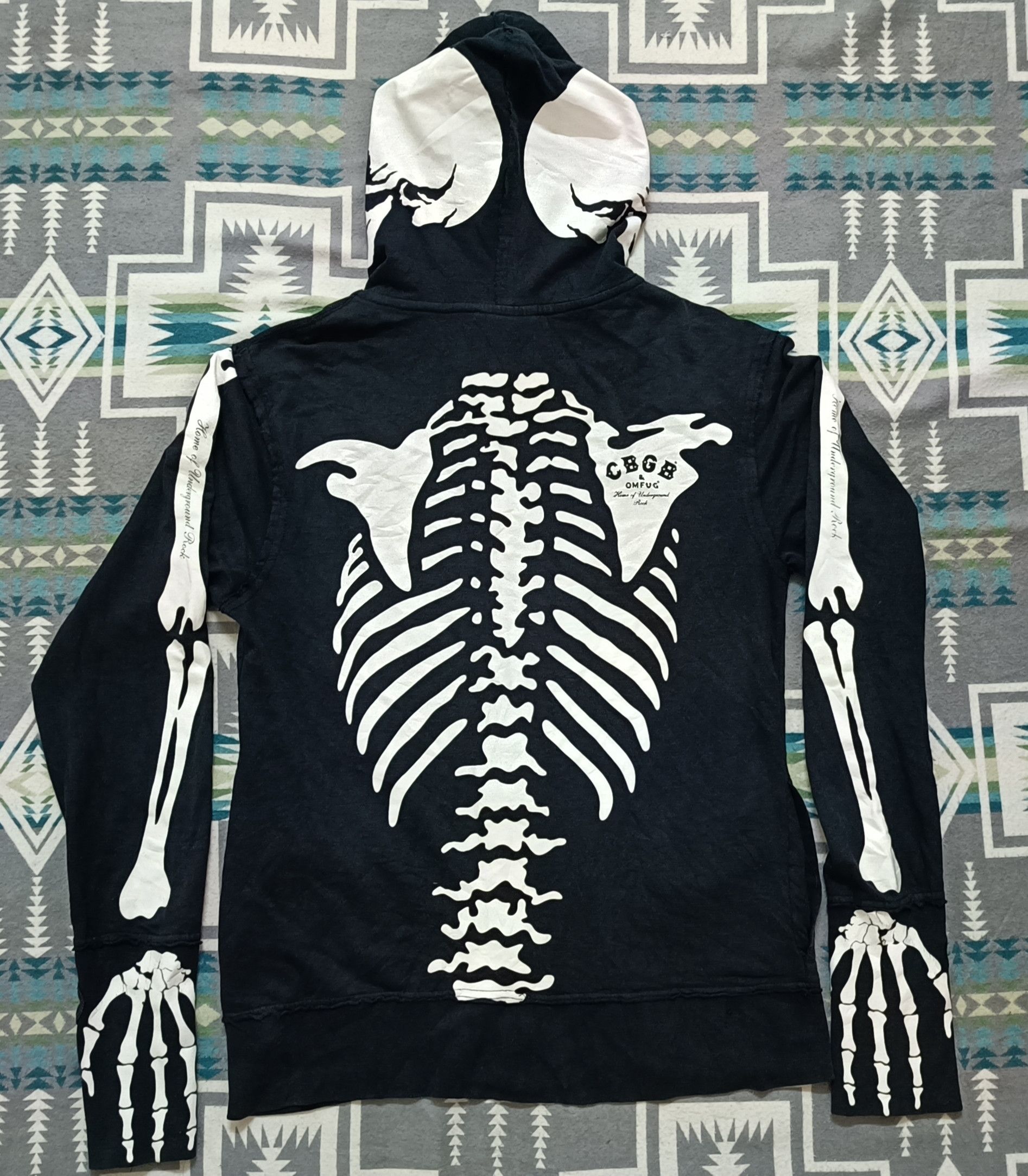 Affliction 🔥🔥 Rare Vintage Hoodie Skeletons CBGB Size US M / EU 48-50 / 2 - 4 Thumbnail
