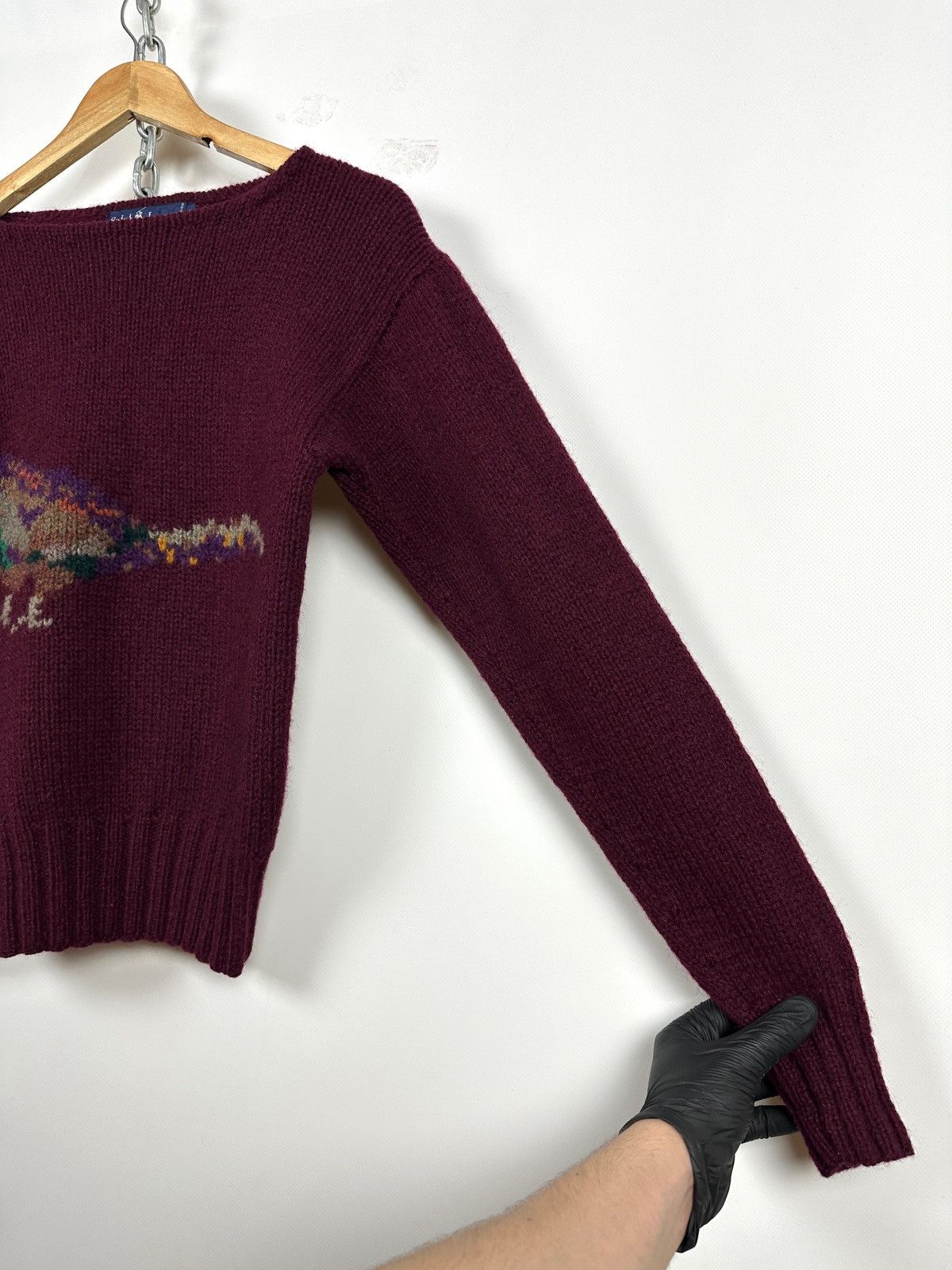 Polo Ralph Lauren 80s Vintage Ralph Lauren Pheasant Wool Hand Knit Sweater Size M / US 6-8 / IT 42-44 - 11 Thumbnail