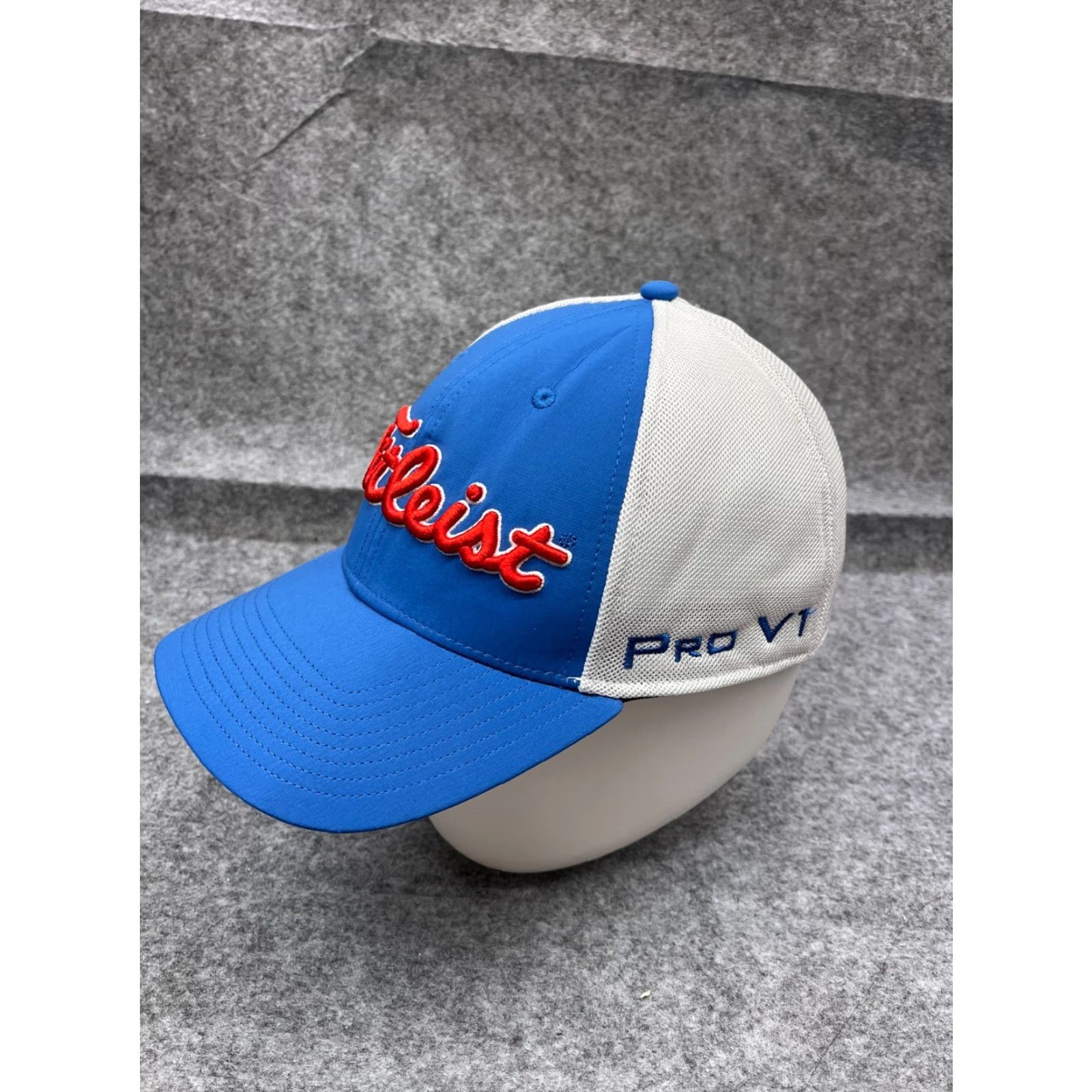 New Era New Era Hat Cap Fitted Adult Large Blue Polyester Blend Trucker Pro V1 Titleist Logo Hat Men L Blue Trucker Hat Size ONE SIZE - 4 Thumbnail