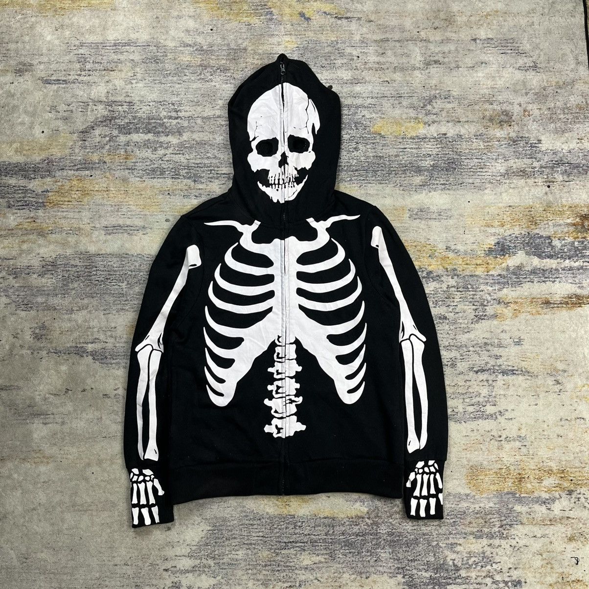 Japanese Brand Clash Ahead skeleton full zip hoodie Size US M / EU 48-50 / 2 - 1 Thumbnail