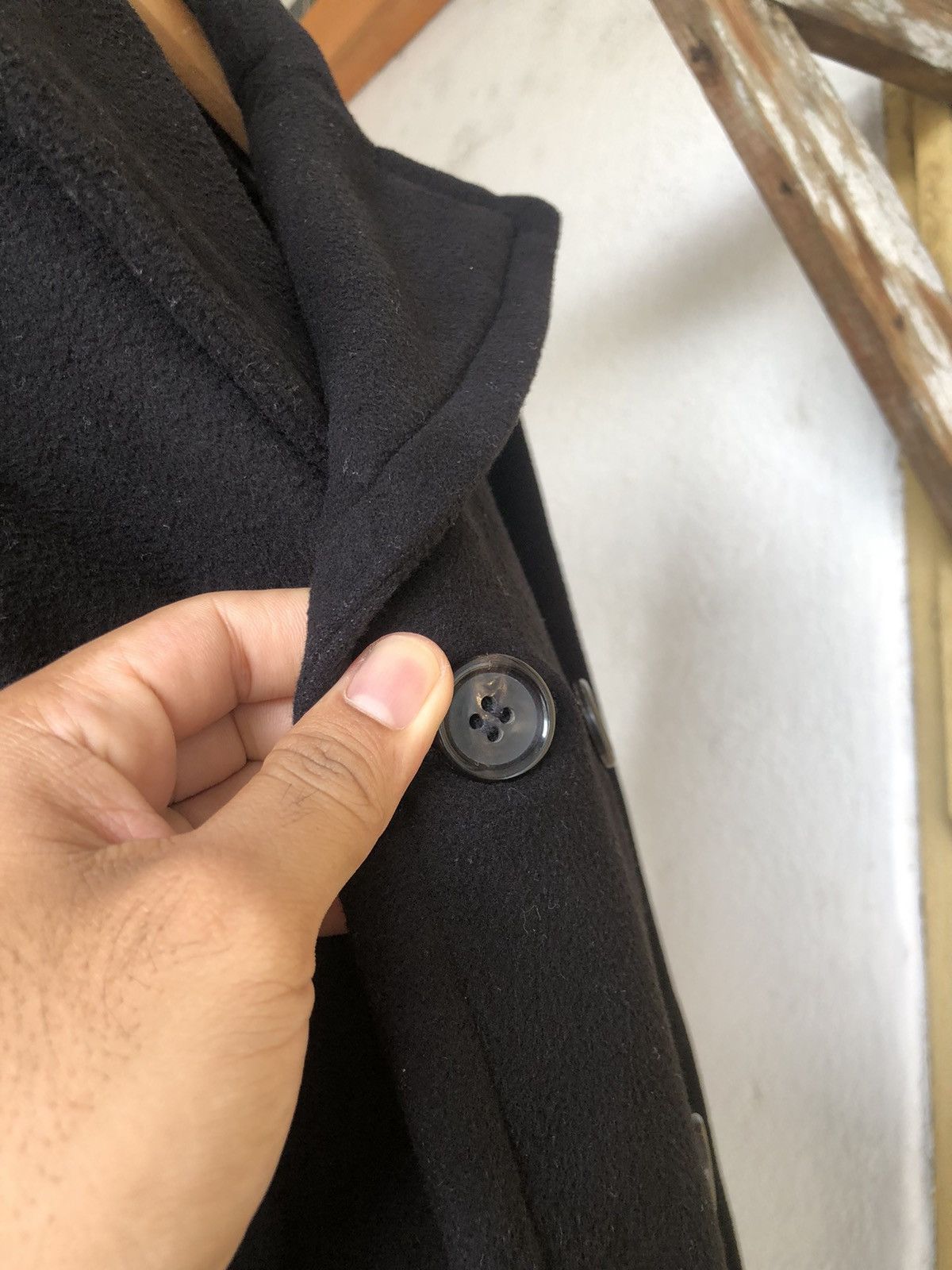 Comme des Garcons 🥷 Comme des Garcons Fleece Winter Pea Coat Jacket Size M / US 6-8 / IT 42-44 - 14 Thumbnail