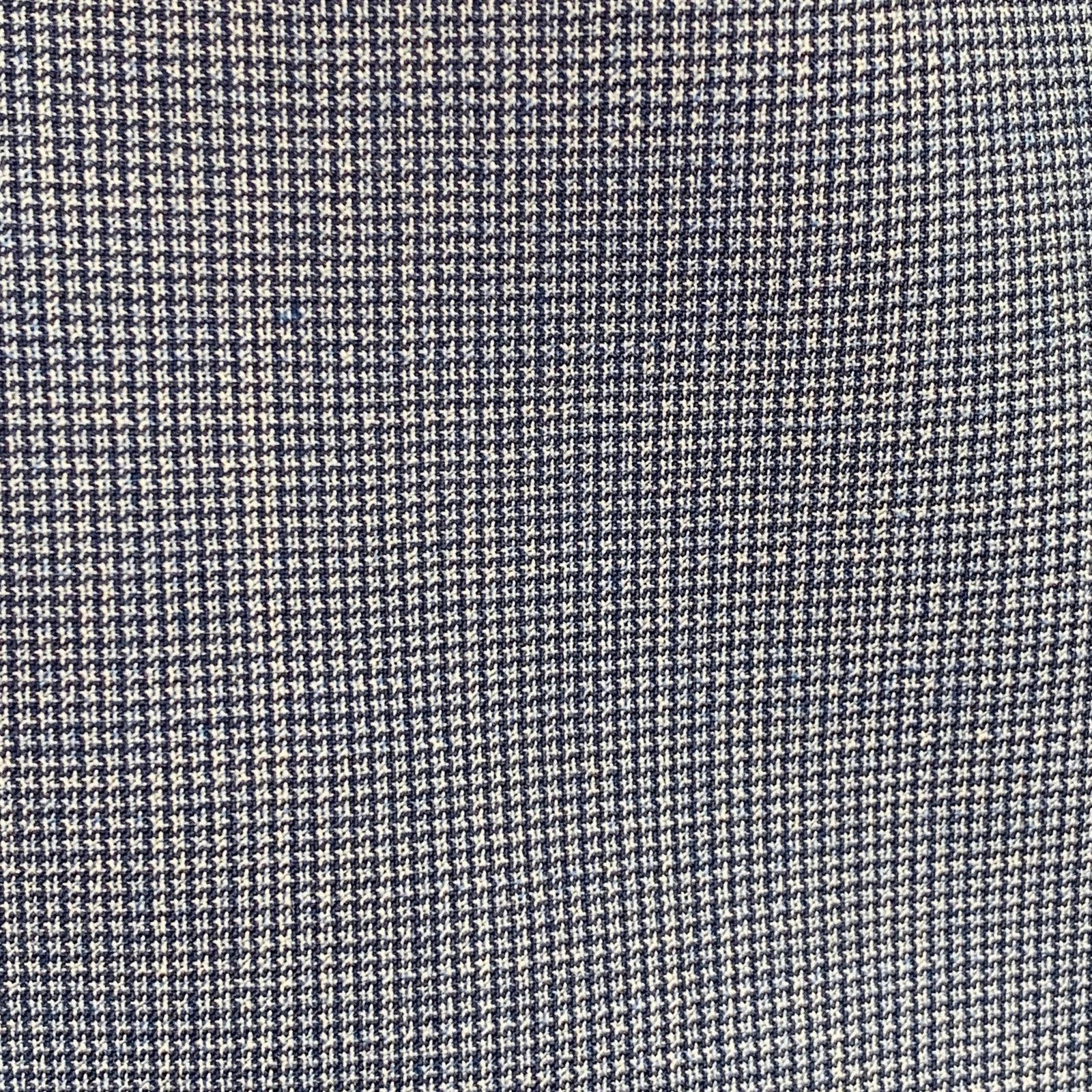 Hugo Boss Blue Houndstooth Virgin Wool Single Breasted Notch Lapel Size 40R - 3 Thumbnail