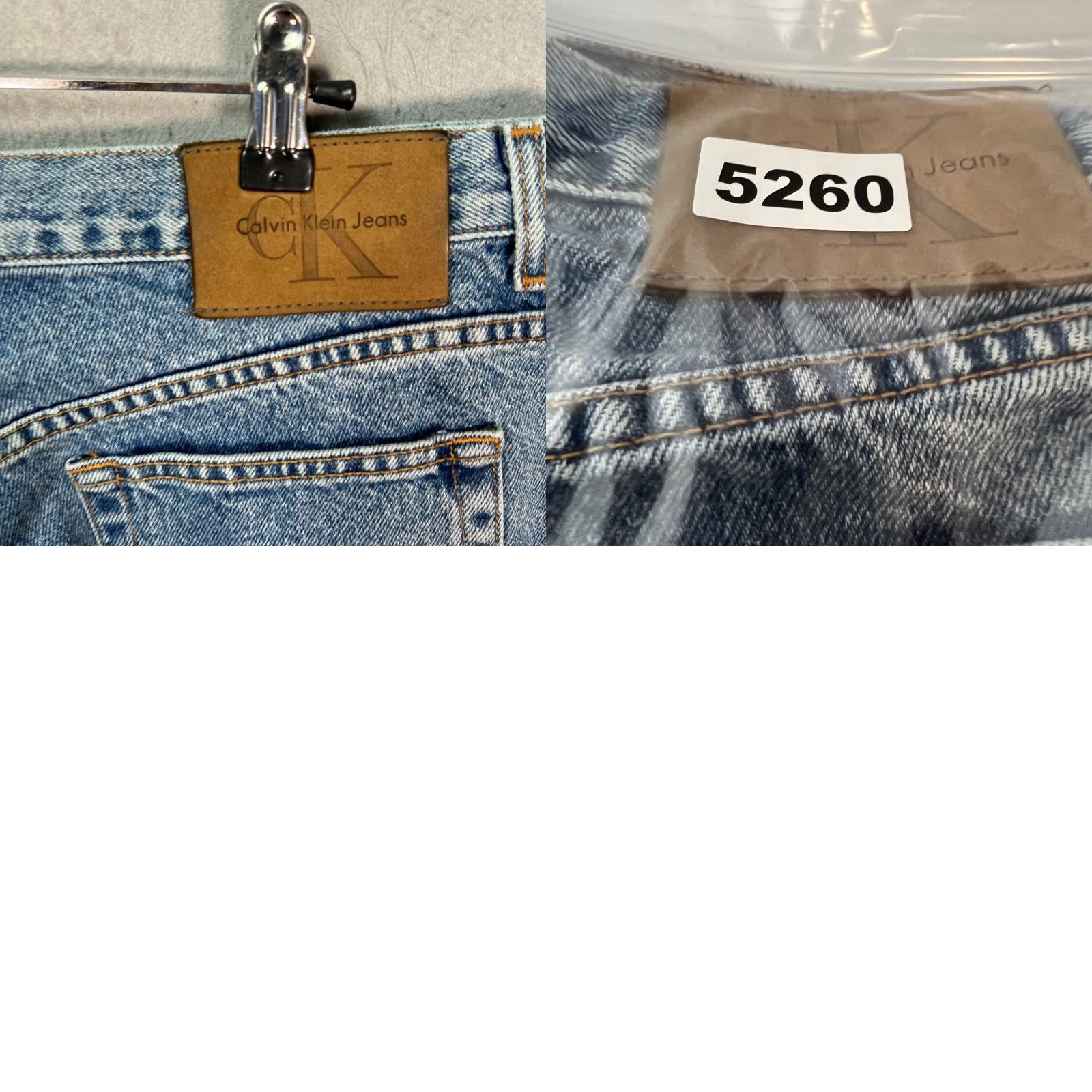 Calvin Klein Calvin Klein Jeans Womens 16 Easy Fit Denim Straight 5-Pocket Blue Distressed Hem Vintage No N/A Size 38" / US 16 / IT 52 - 9 Thumbnail