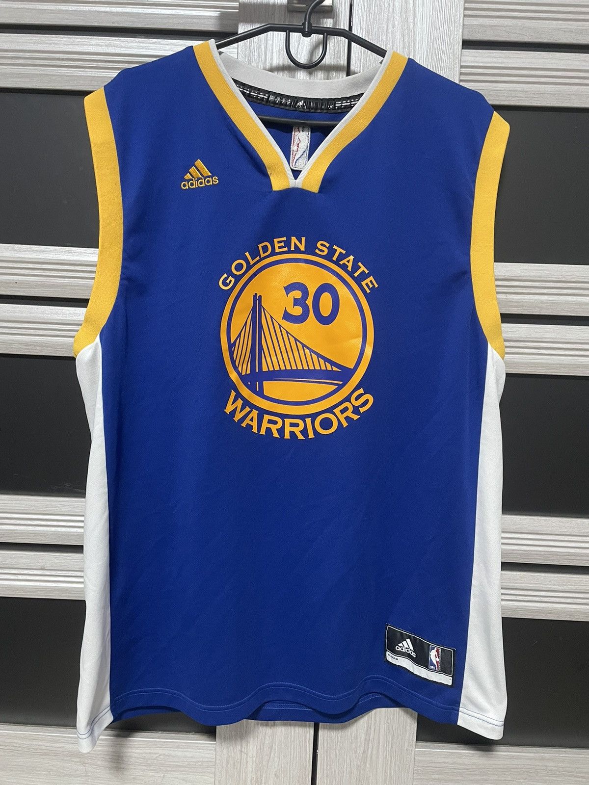 Adidas Vintage Adidas Golden State Warriors Curry #30 Jersey Size US L / EU 52-54 / 3 - 1 Thumbnail