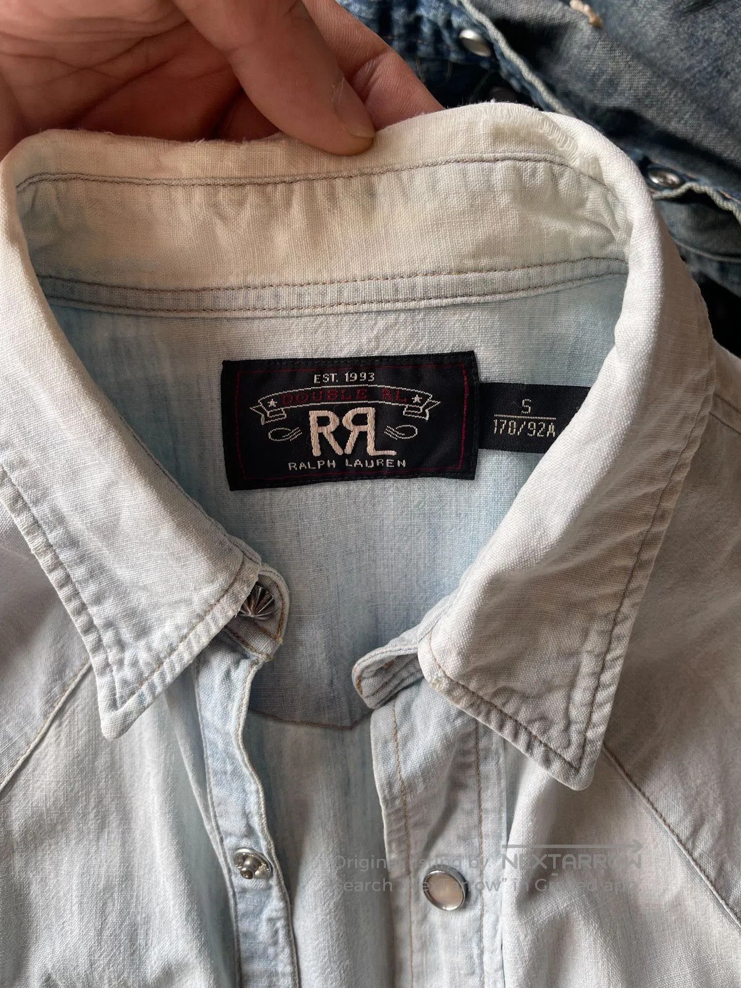 RRL Ralph Lauren RRL Washed Blue Shirt. Size US S / EU 44-46 / 1 - 2 Thumbnail