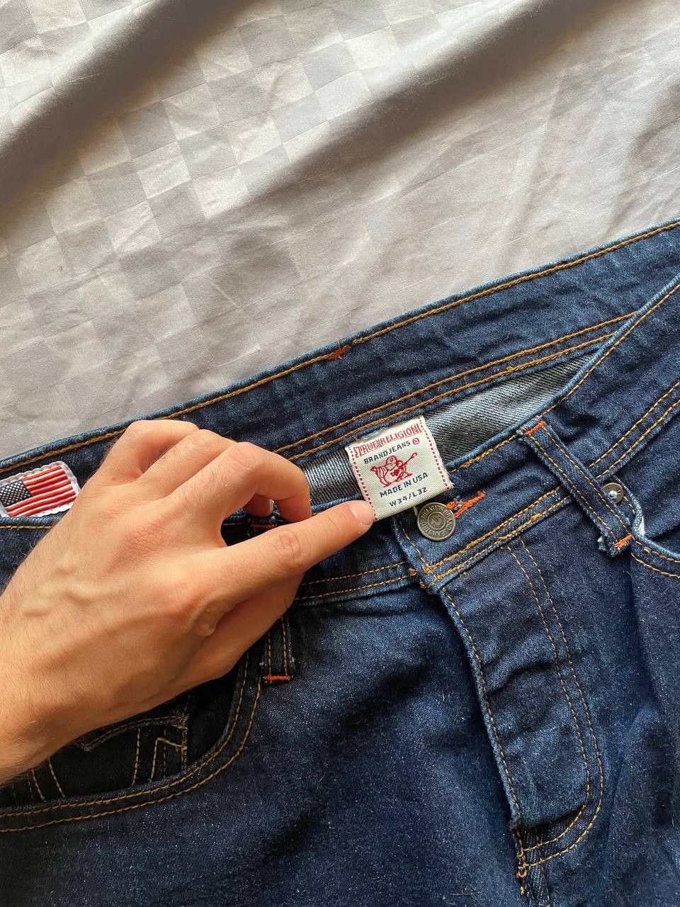 True Religion Vintage True Religion Jeans Slim Baggy Avant Garde Y2K Japan Size US 34 / EU 50 - 7 Thumbnail