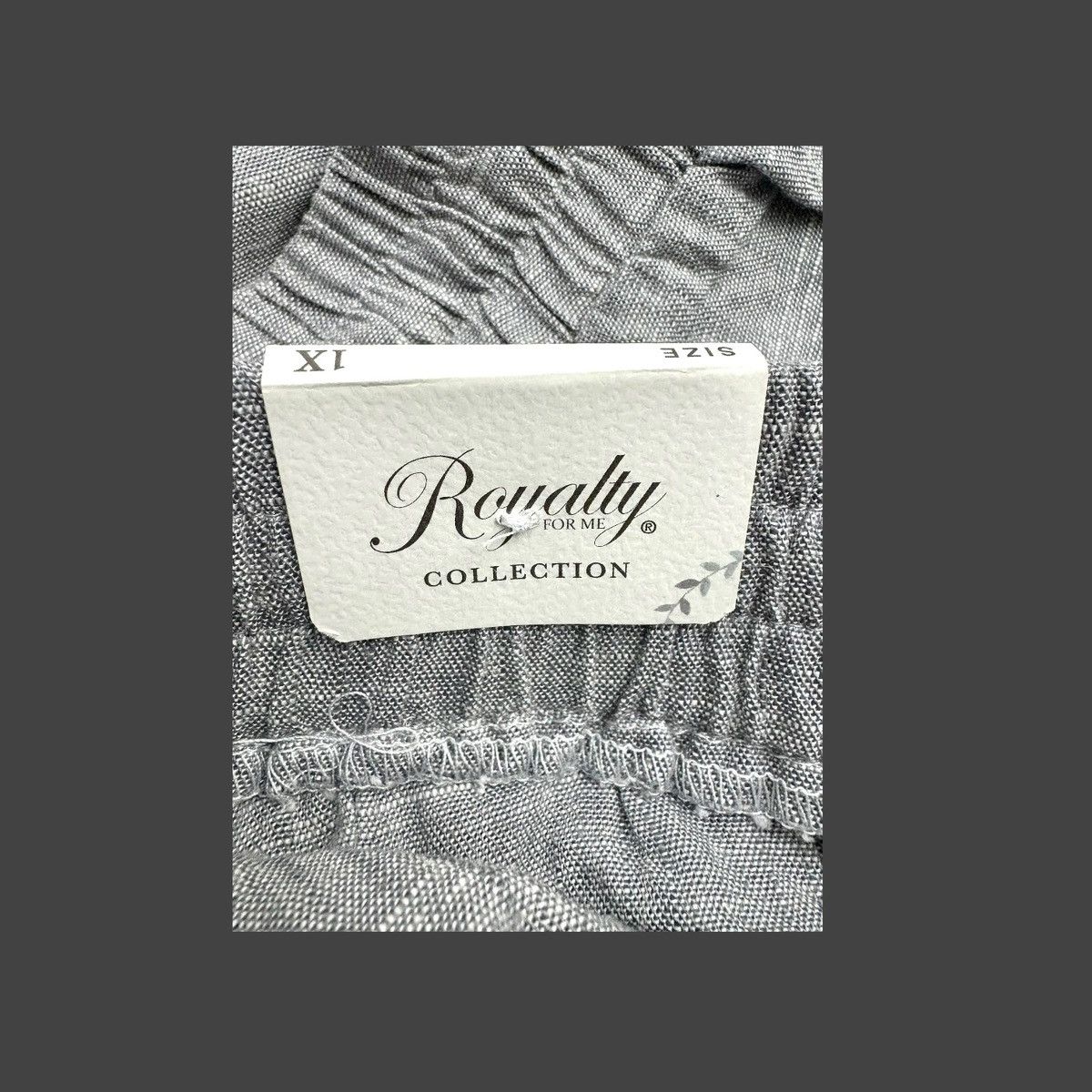 Other Royalty For Me Women’s Grey Linen Button Hem Pants Sz 1X Size 33" - 11 Thumbnail
