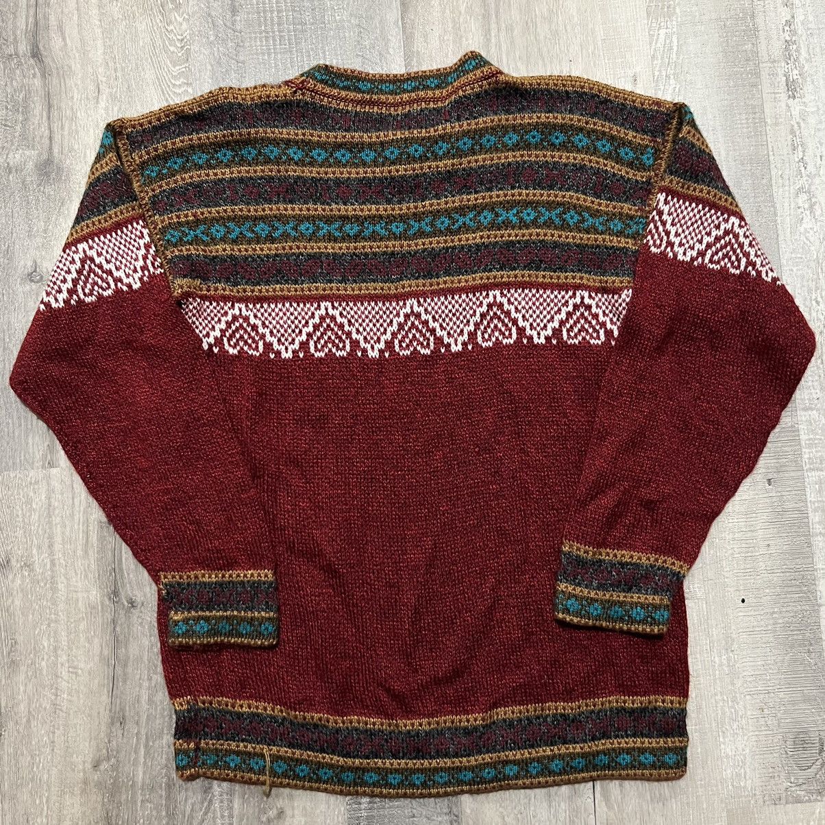 Vintage VTG Alpaca Connection Red Striped Peru Pull Over Sweater Size US S / EU 44-46 / 1 - 3 Thumbnail