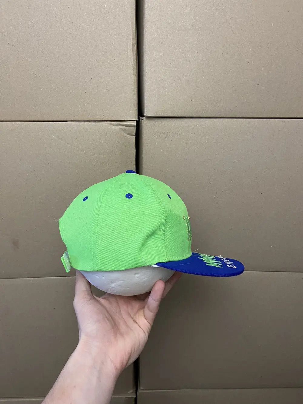 Vintage VINTAGE MONSTER RACING CAP HAT Y2K MOTO JAPANESE SKATE F1 Size ONE SIZE - 4 Thumbnail