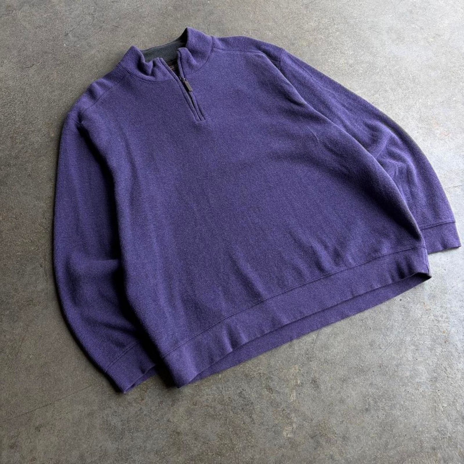 Polo Ralph Lauren 2000s minimalist purple quarter zip Size US XXL / EU 58 / 5 - 2 Thumbnail