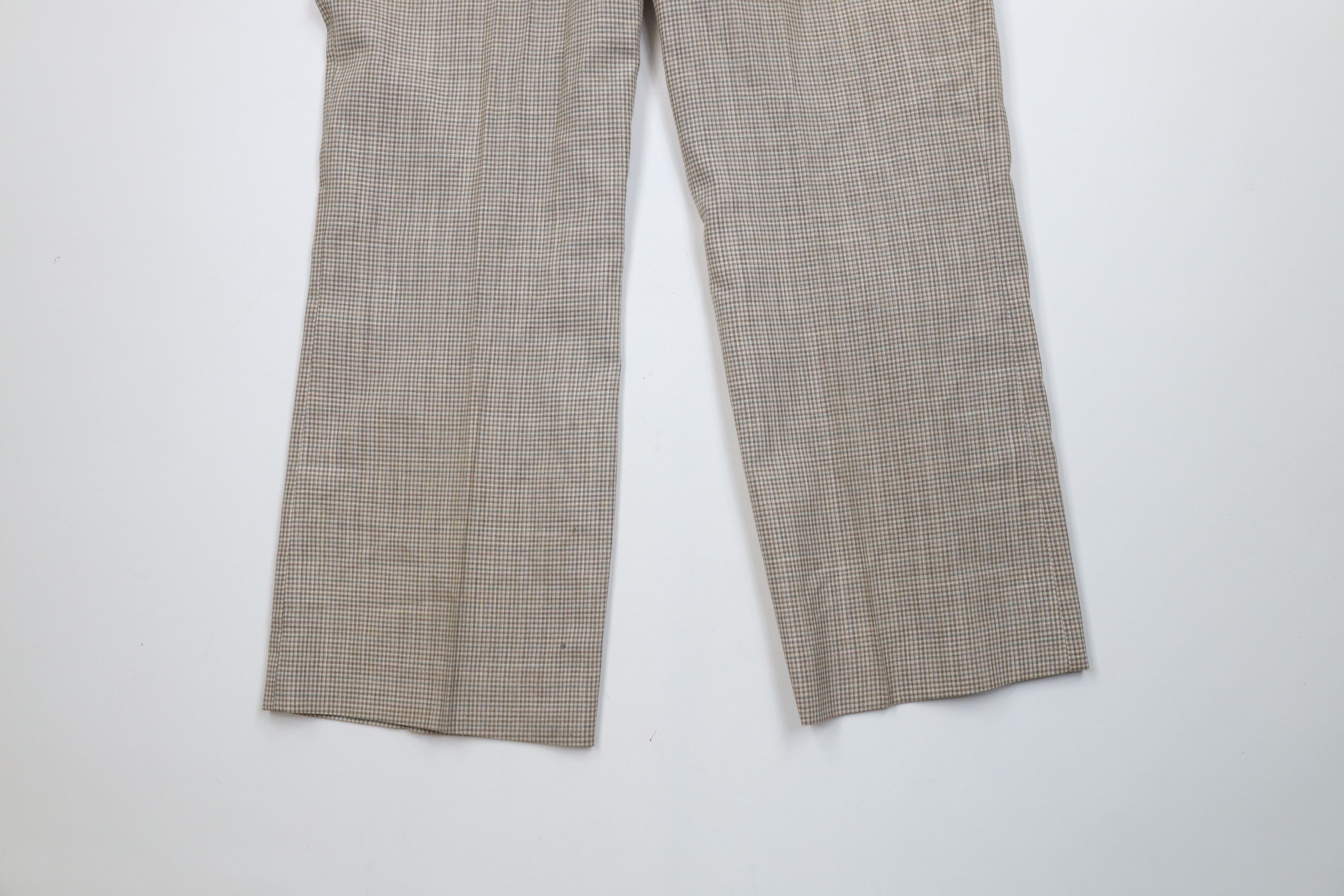 Vintage Vintage 70s Streetwear Wide Leg Bell Bottoms Pants Plaid USA Size US 36 / EU 52 - 13 Thumbnail