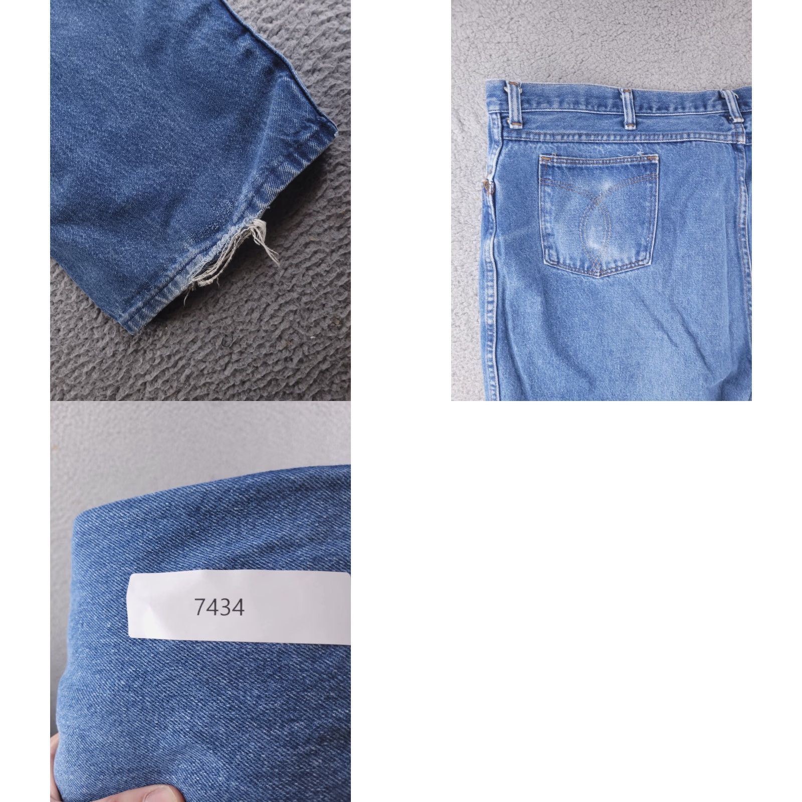 Wrangler VINTAGE Wrangler Jeans Mens 44x31 Blue USA Denim Relaxed Fit Straight Jeans Mens Blue USA 44x31 Size US 44 / EU 60 - 9 Thumbnail