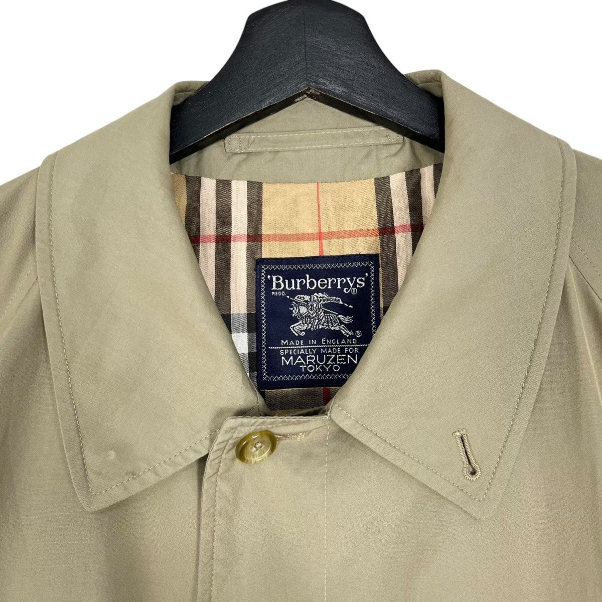 Burberry × Vintage Vintage Burberrys Single Layer Nova Check Women Trench Coat Size L / US 10 / IT 46 - 6 Thumbnail