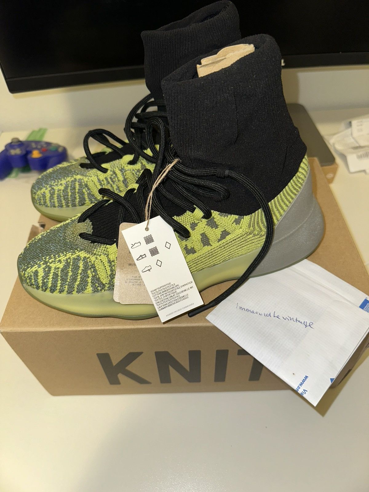 Adidas × Yeezy Yzy basketball knit energy glow Size US 7 / EU 40 - 1 Thumbnail