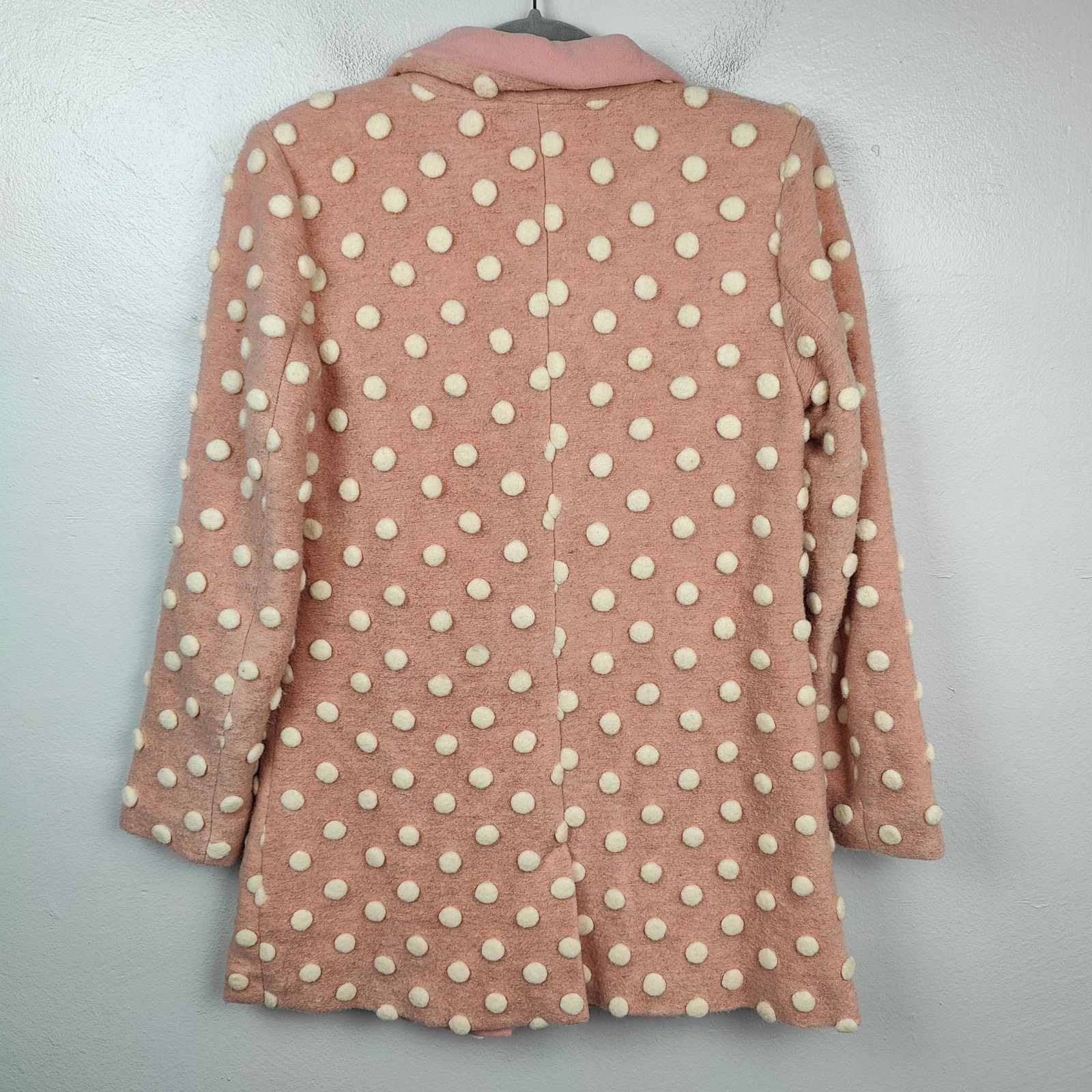 Other Modcloth 3D Polka Dot Coat Womens Small Pink White Size S / US 4 / IT 40 - 4 Thumbnail