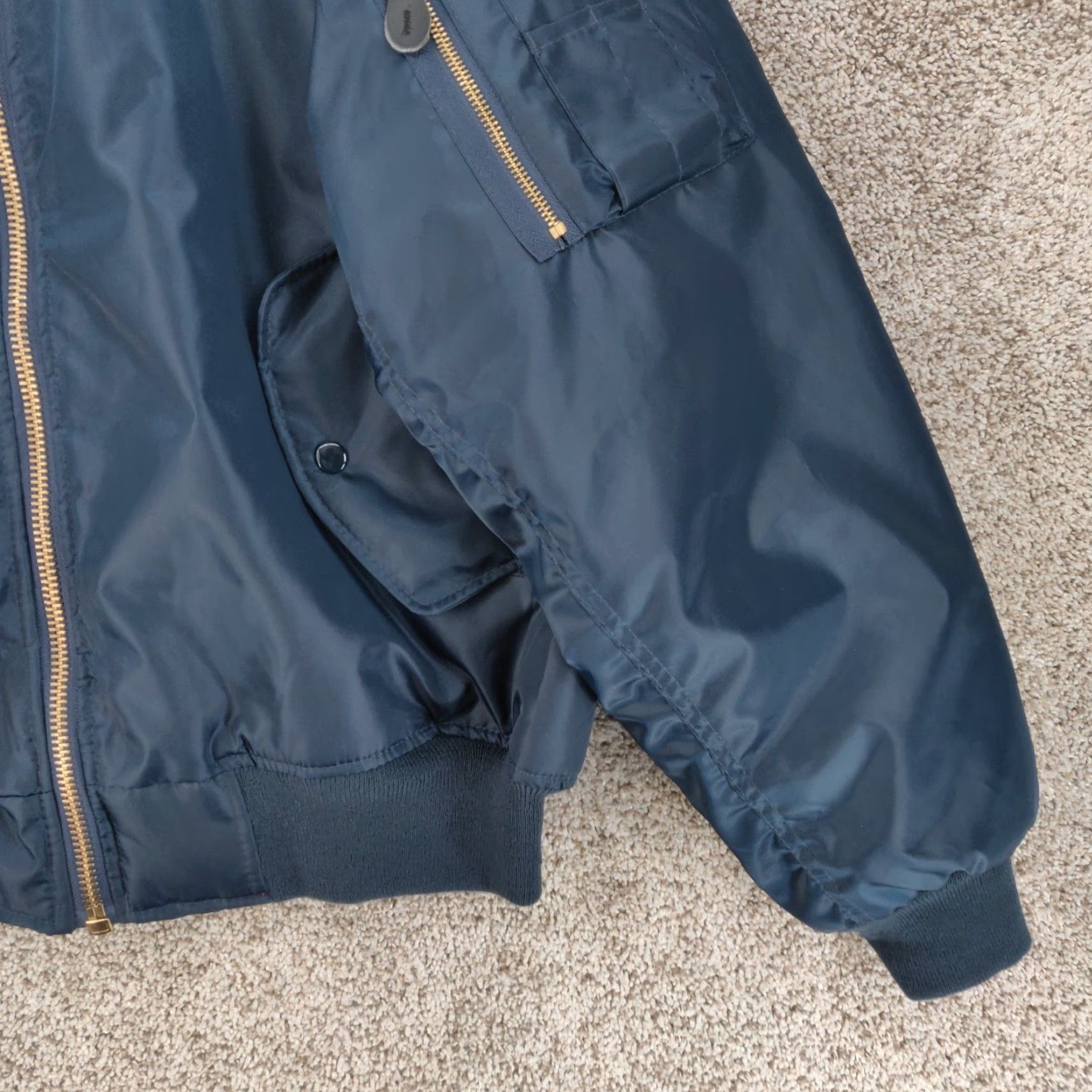 Rothco VINTAGE Rothco MA-1 Jacket Mens 3XL Bomber Reversible Flight Nylon Blue Size US XXL / EU 58 / 5 - 5 Thumbnail