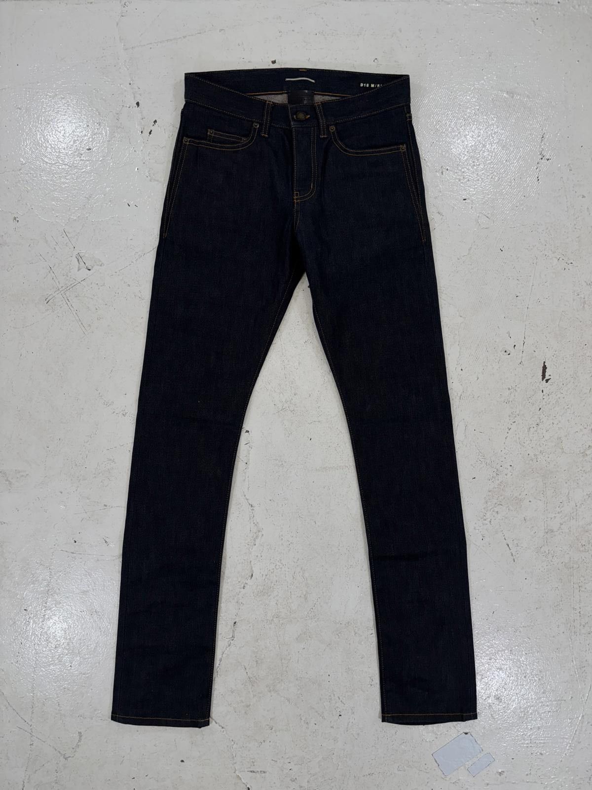 Saint Laurent Paris Saint Laurent Paris Raw Indigo D18 Denim Size US 29 - 1 Thumbnail