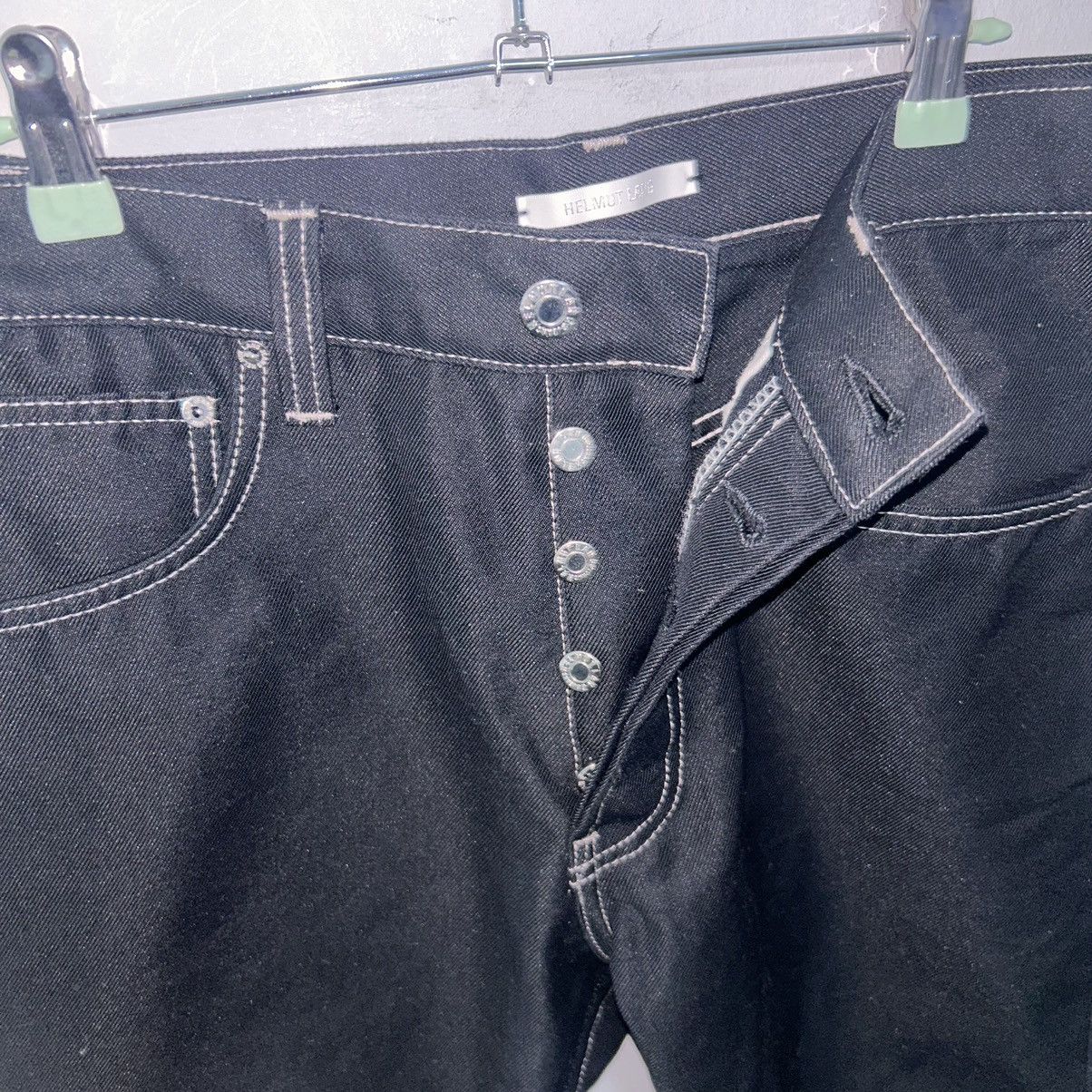 Helmut Lang HELMUT LANG contrast stitch black jeans size 32 Size US 32 / EU 48 - 7 Thumbnail