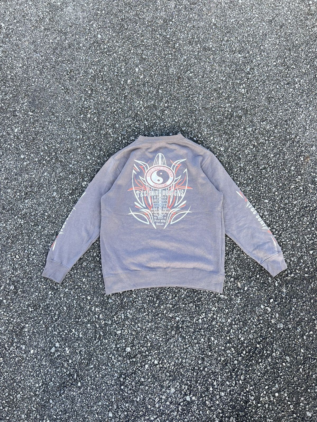 Vintage Vintage Sweatshirt T&C Surf Design with Big Backprint Size US M / EU 48-50 / 2 - 2 Thumbnail