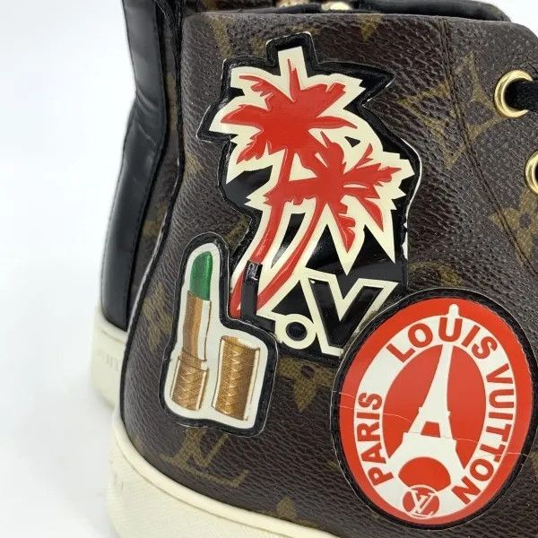 Louis Vuitton Louis Vuitton Brown Leather Casual High-Top Sneakers -2508 Size US 5.5 / EU 38 - 8 Thumbnail