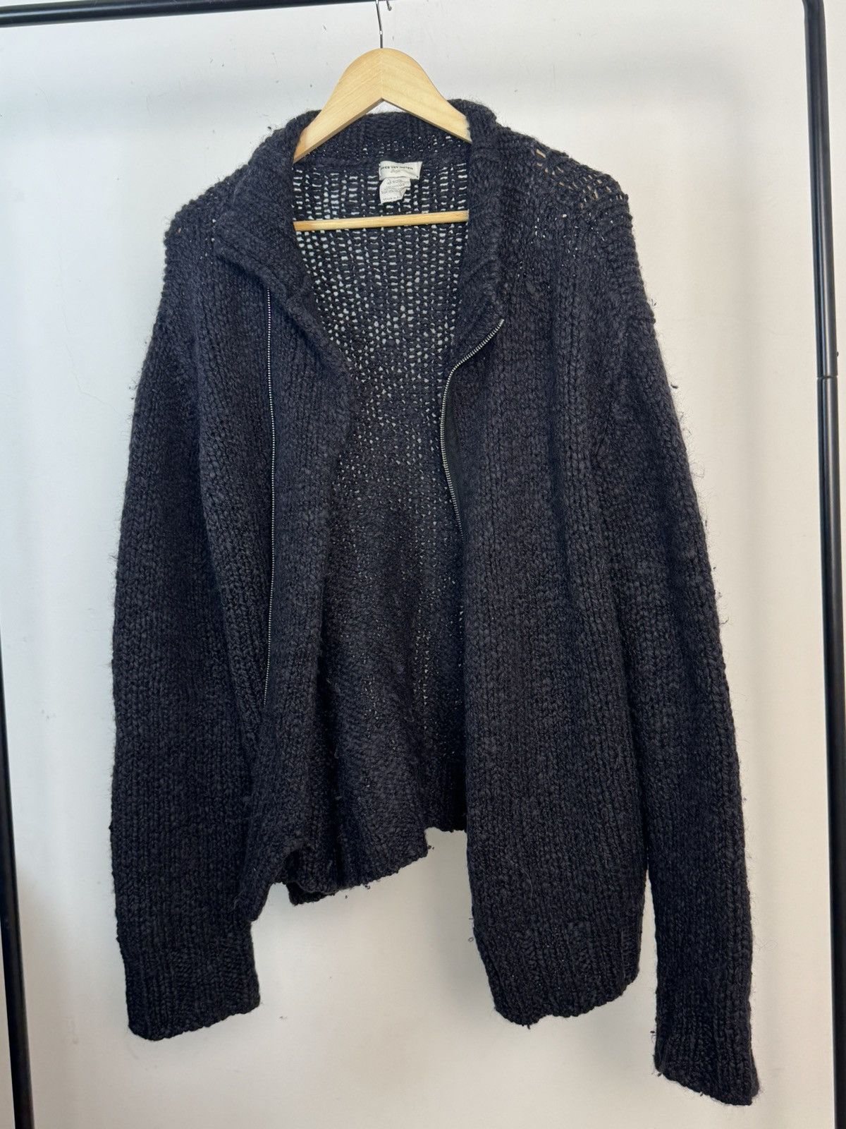 Dries Van Noten !extremely rare Dries Van Noten wool and mohair zip cardigan Size US L / EU 52-54 / 3 - 1 Thumbnail