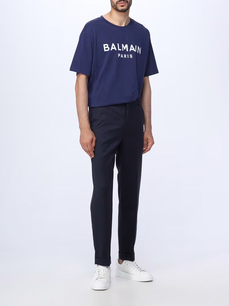 Balmain o1y0426 Casual Pant in Midnight Blue Size US 36 / EU 52 - 2 Thumbnail