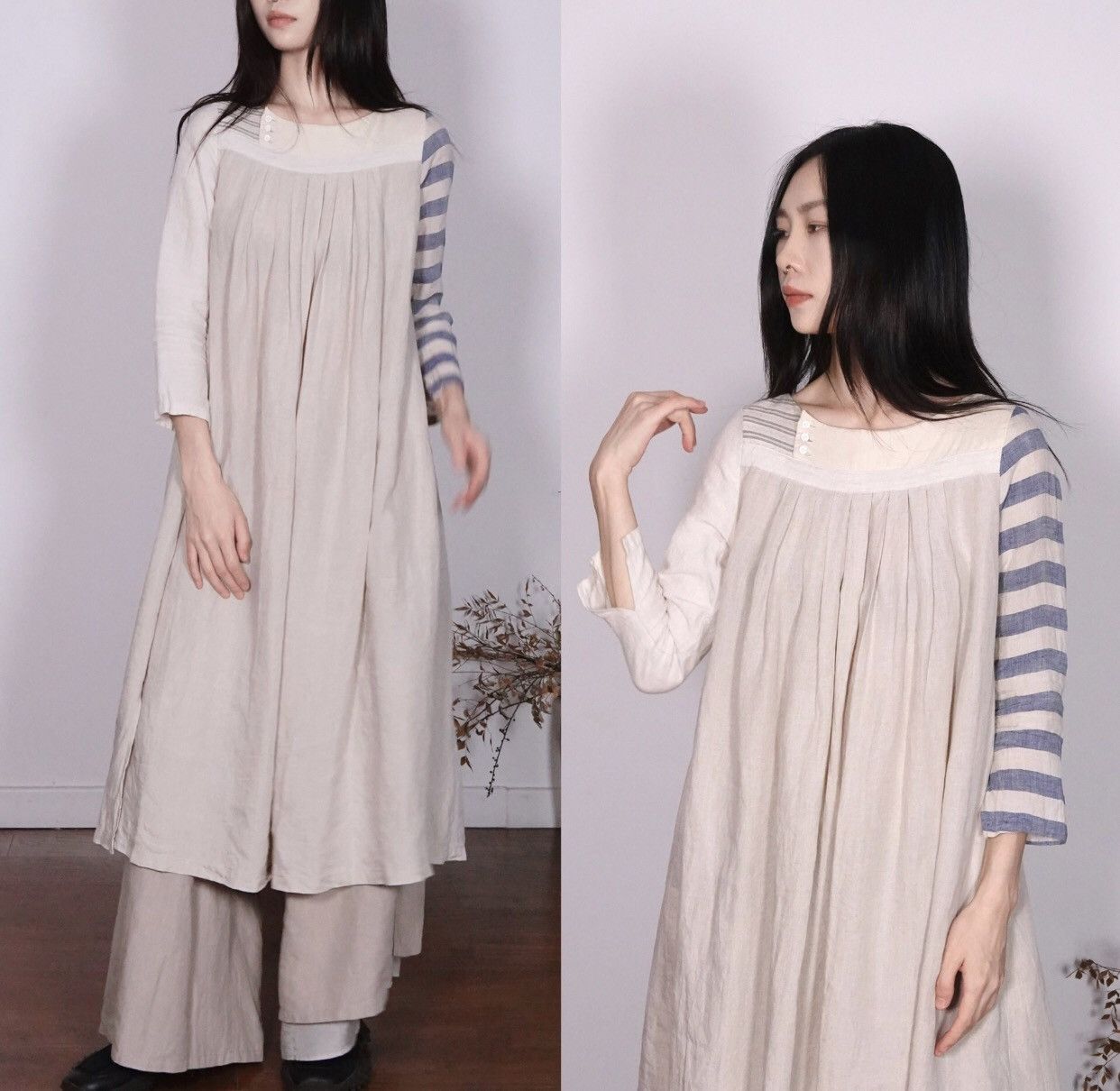 Kapital KAPITAL Kazuhiro Hirata single-sided daily linen skirt Size XS / US 0-2 / IT 36-38 - 6 Thumbnail
