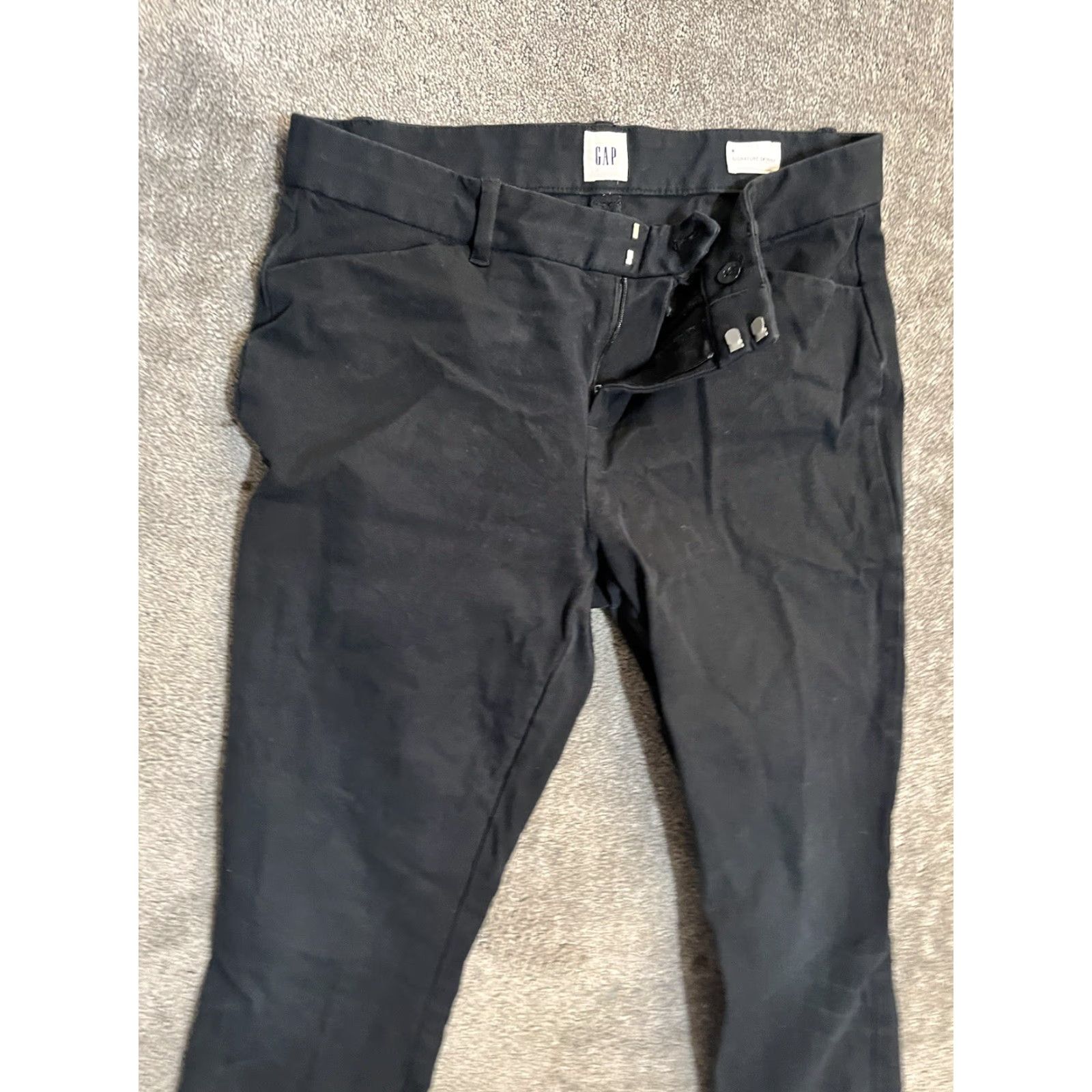 Gap Gap Women's Pants Size 8 Regular Black Skinny Ankle Stretch Denim Size 30" / US 8 / IT 44 - 2 Thumbnail