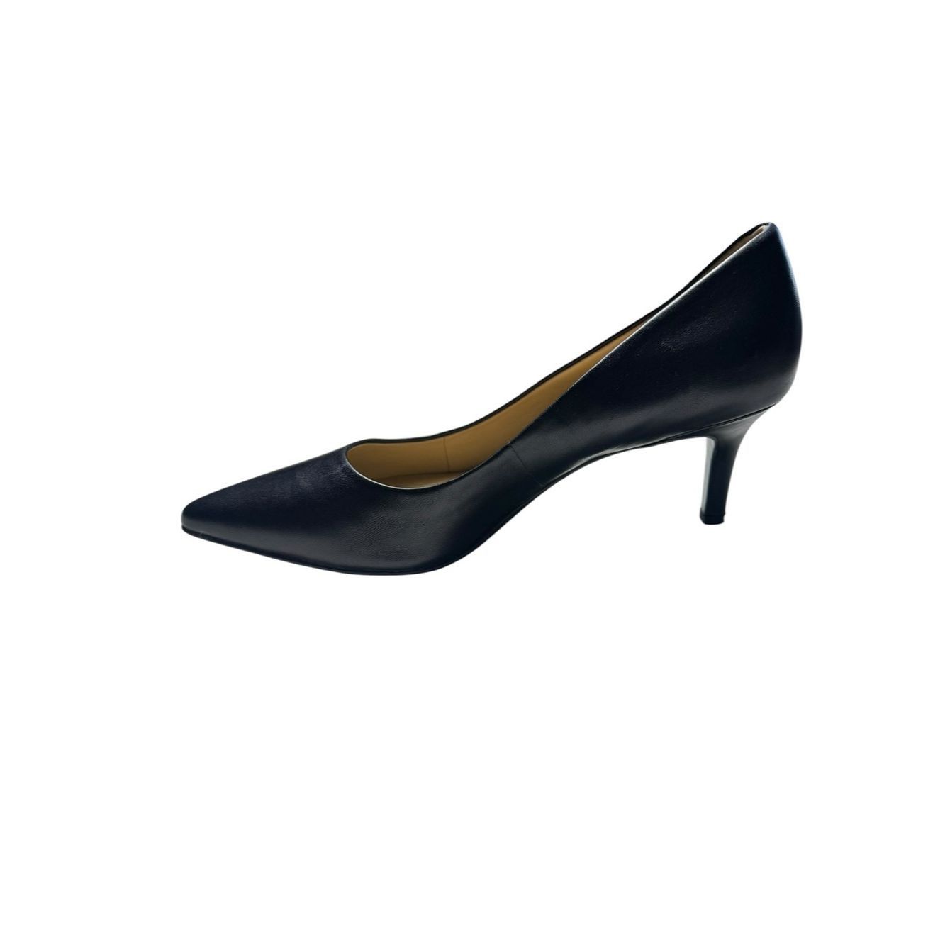 Naturalizer New Naturalizer Everly Black Leather Pump Shoes Size 9.5 N Size US 9.5 / IT 39.5 - 6 Thumbnail