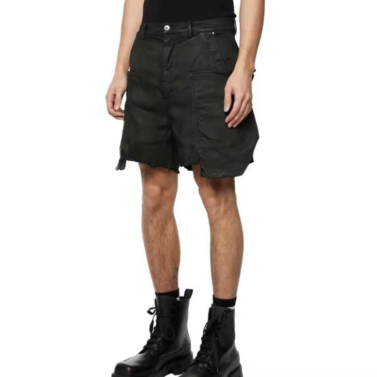 Designer Streetwear Baggy Loose Frayed Design Shorts Jorts Size US 32 / EU 48 - 3 Thumbnail