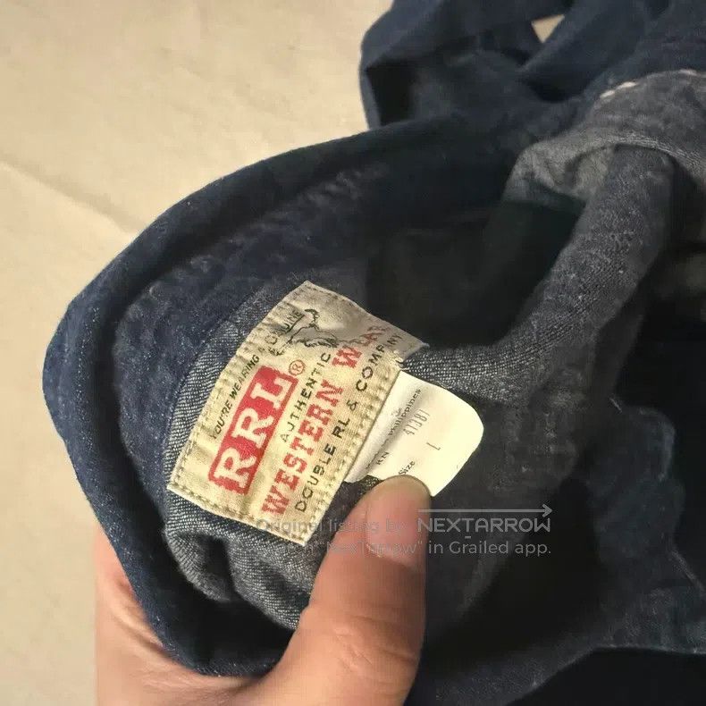 RRL Ralph Lauren RRL Ralph Lauren Old style blue dyed shirt Size US L / EU 52-54 / 3 - 6 Thumbnail