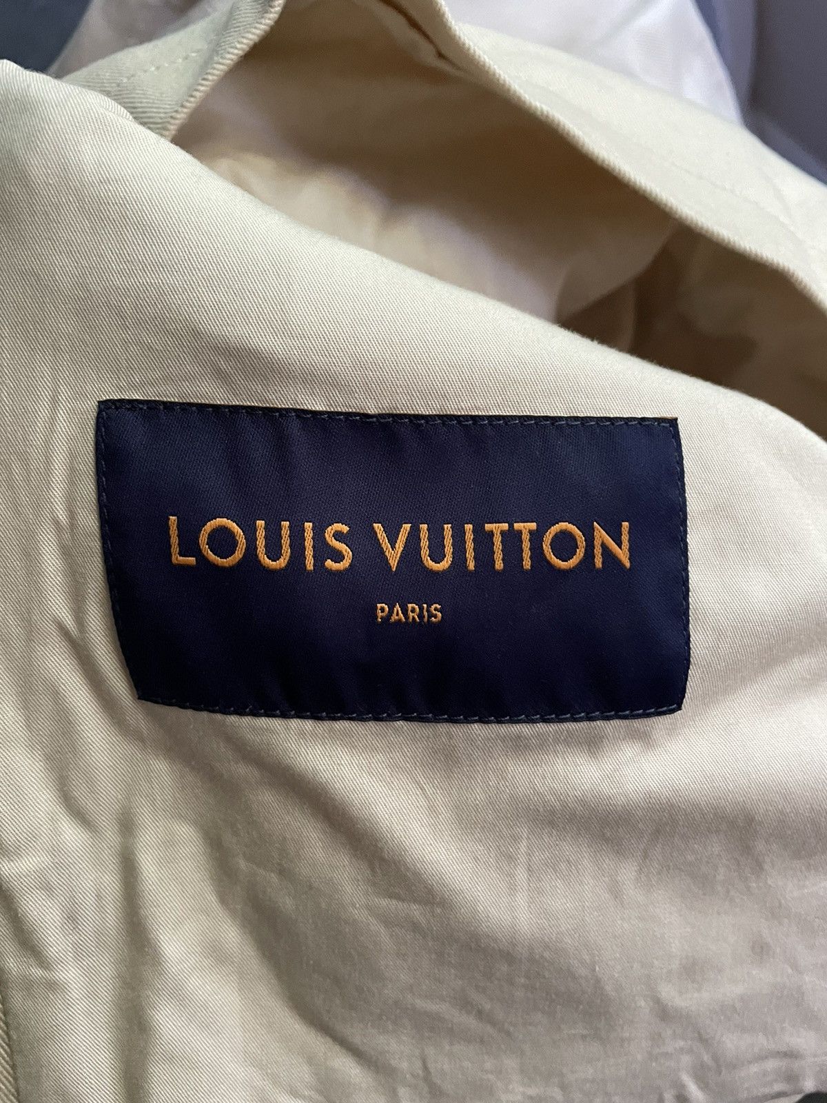 Louis Vuitton Louis Vuitton Beige Monogram Workwear Denim Jacket Size US M / EU 48-50 / 2 - 9 Thumbnail