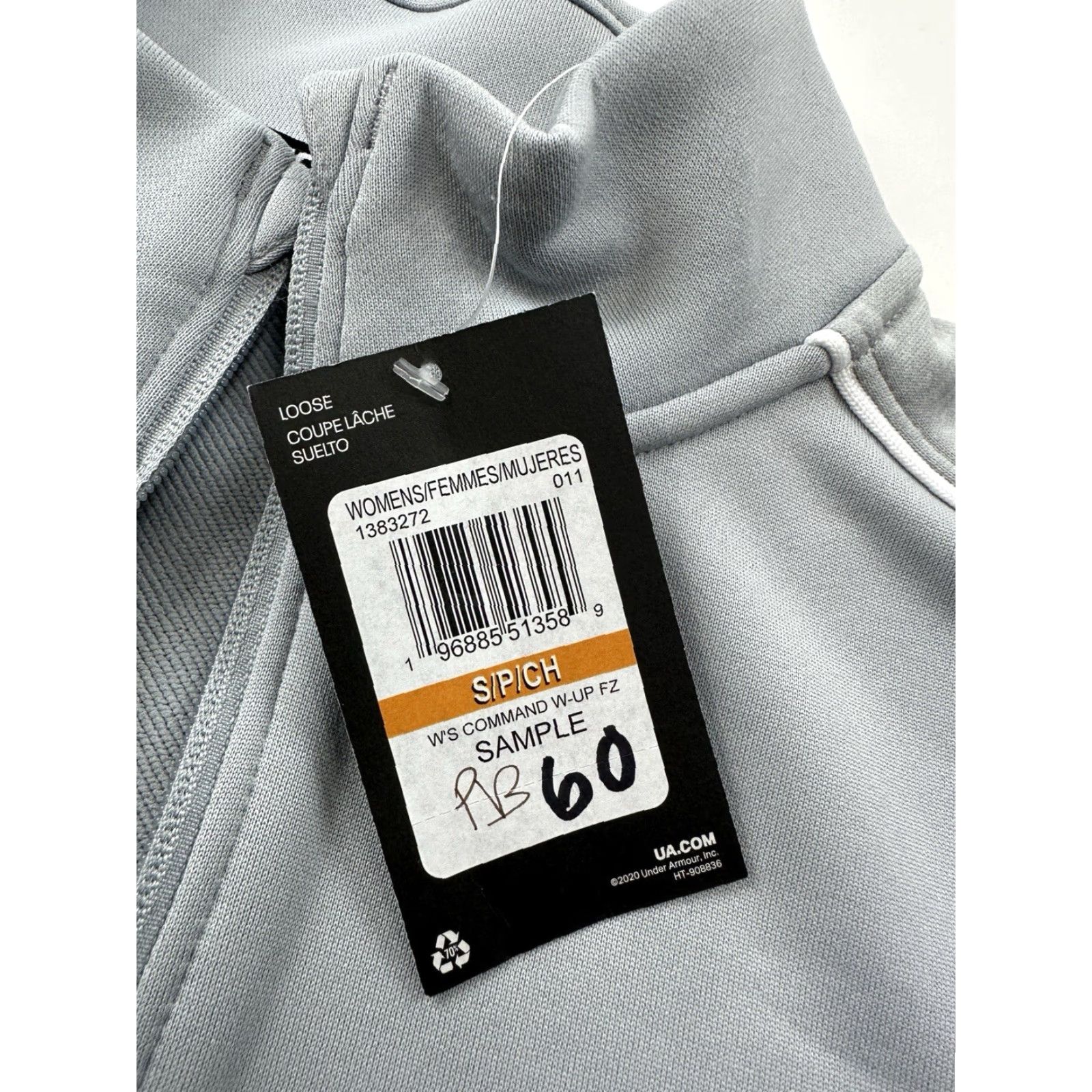 Under Armour Under Armour Jacket Womens Small Gray Command Full Zip Track Jacket Women S Gray Short Description: N/A Size S / US 4 / IT 40 - 3 Thumbnail
