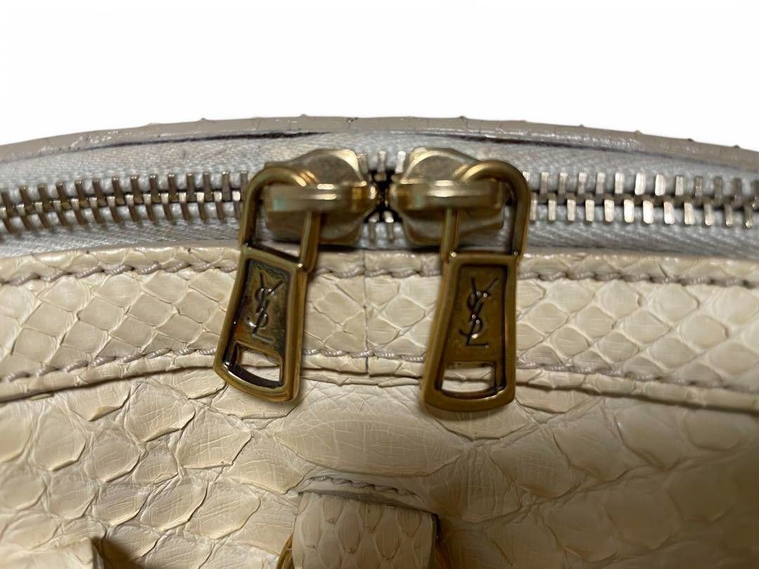 Yves Saint Laurent Yves Saint Laurent - Muse Handbag Leather Python YSL Size ONE SIZE - 9 Thumbnail
