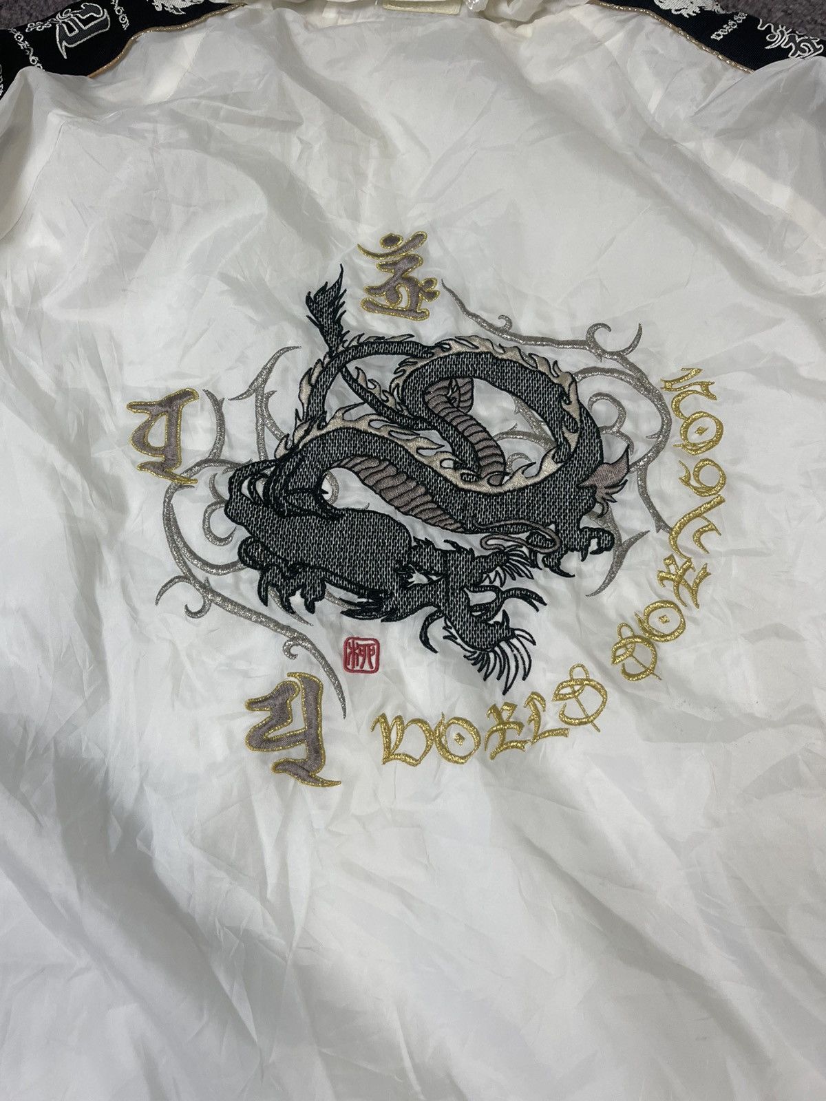 Japanese Brand Vintage World Dragon Light Jacket Side Tape Size US XL / EU 56 / 4 - 14 Thumbnail
