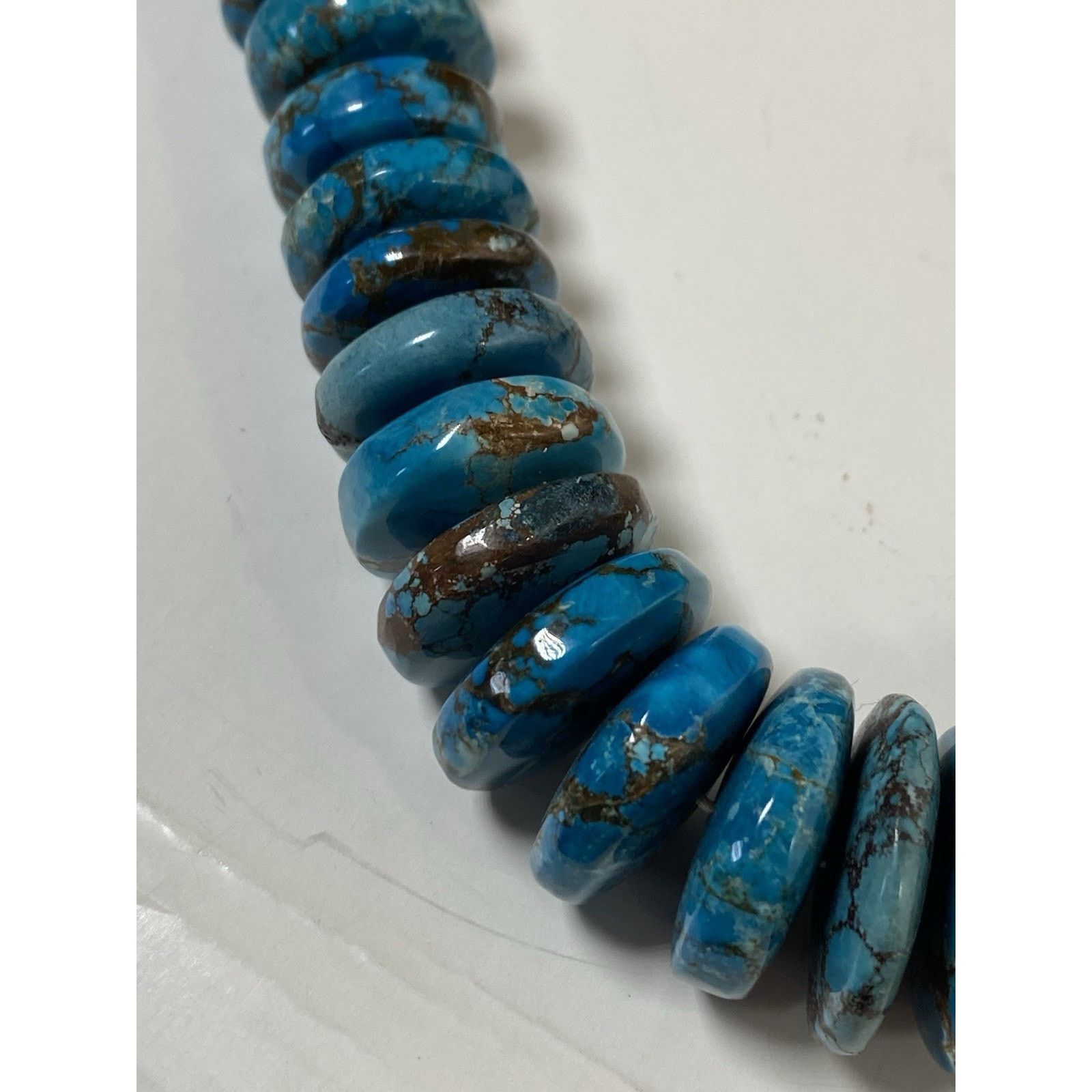 Other Turquoise Disc Necklace w/ Reddish Brown Matrix Size ONE SIZE - 6 Thumbnail
