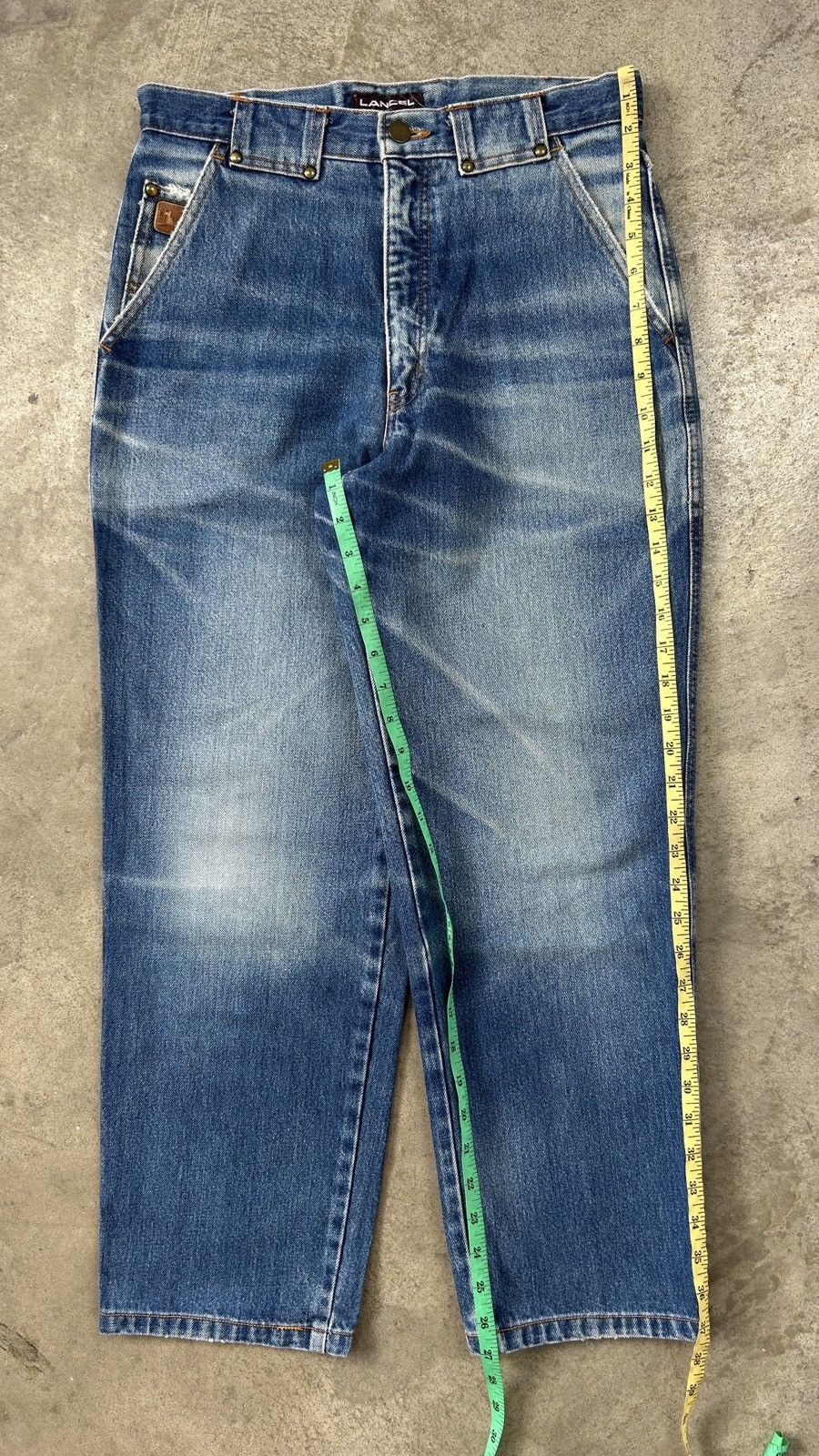 Lancel 1990s Lancel - Baggy Denim Jeans Size US 30 / EU 46 - 11 Thumbnail