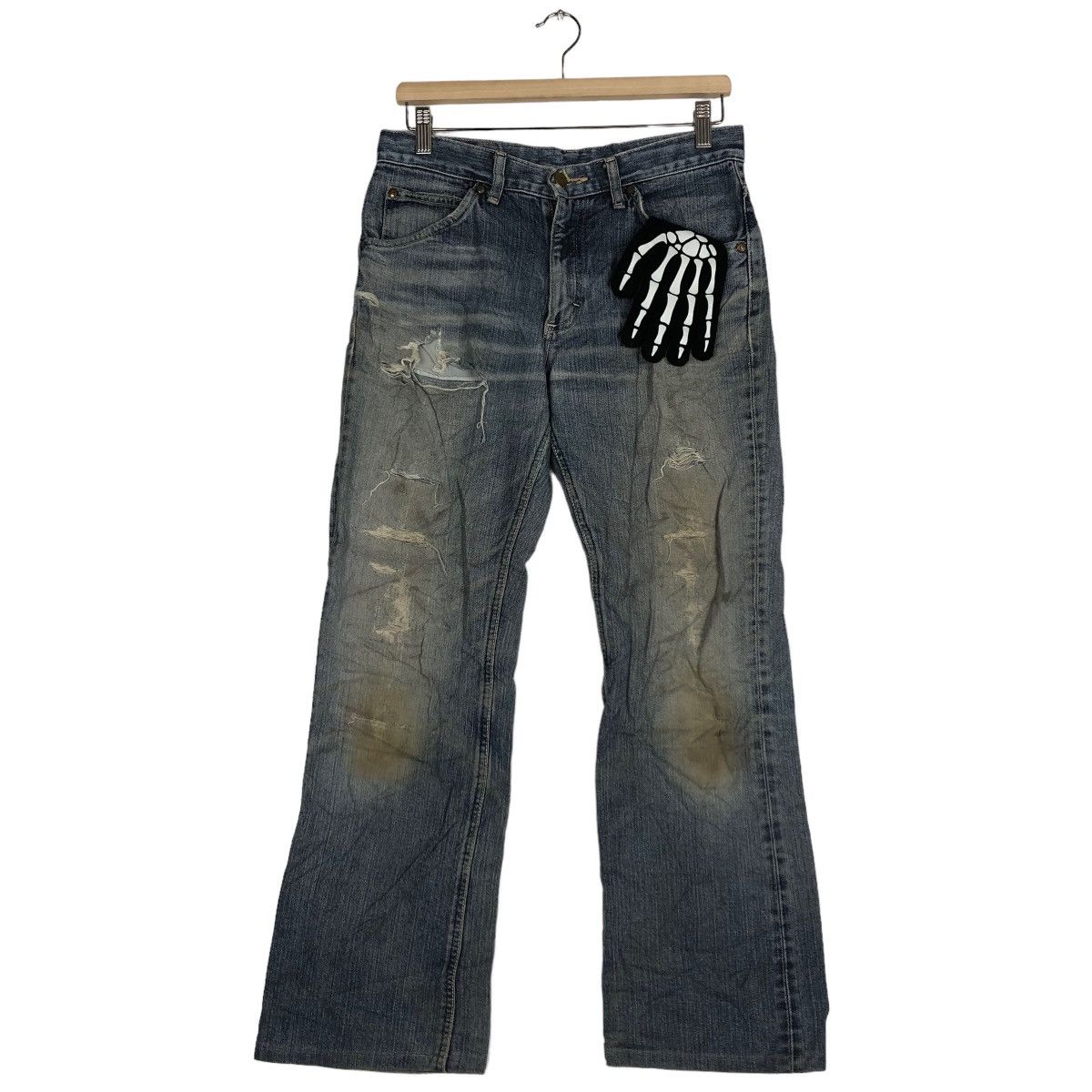 Japanese Brand 🔥90’s VINTAGE DISTRESSED DENIM JEANS LEE RIDERS Size US 30 / EU 46 - 2 Thumbnail