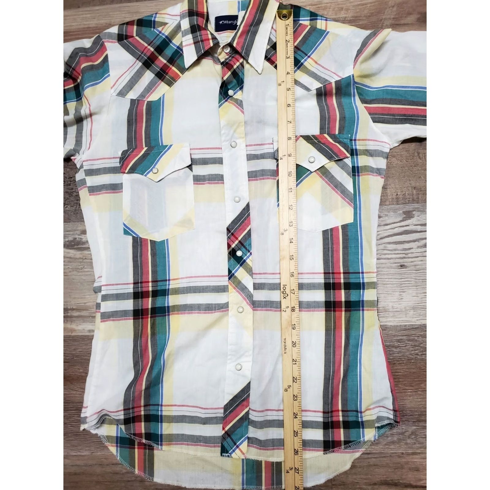 Wrangler VINTAGE Wrangler Western Shirt Men’s Small Short Sleeve Pearl Snap Pockets Size US S / EU 44-46 / 1 - 7 Thumbnail