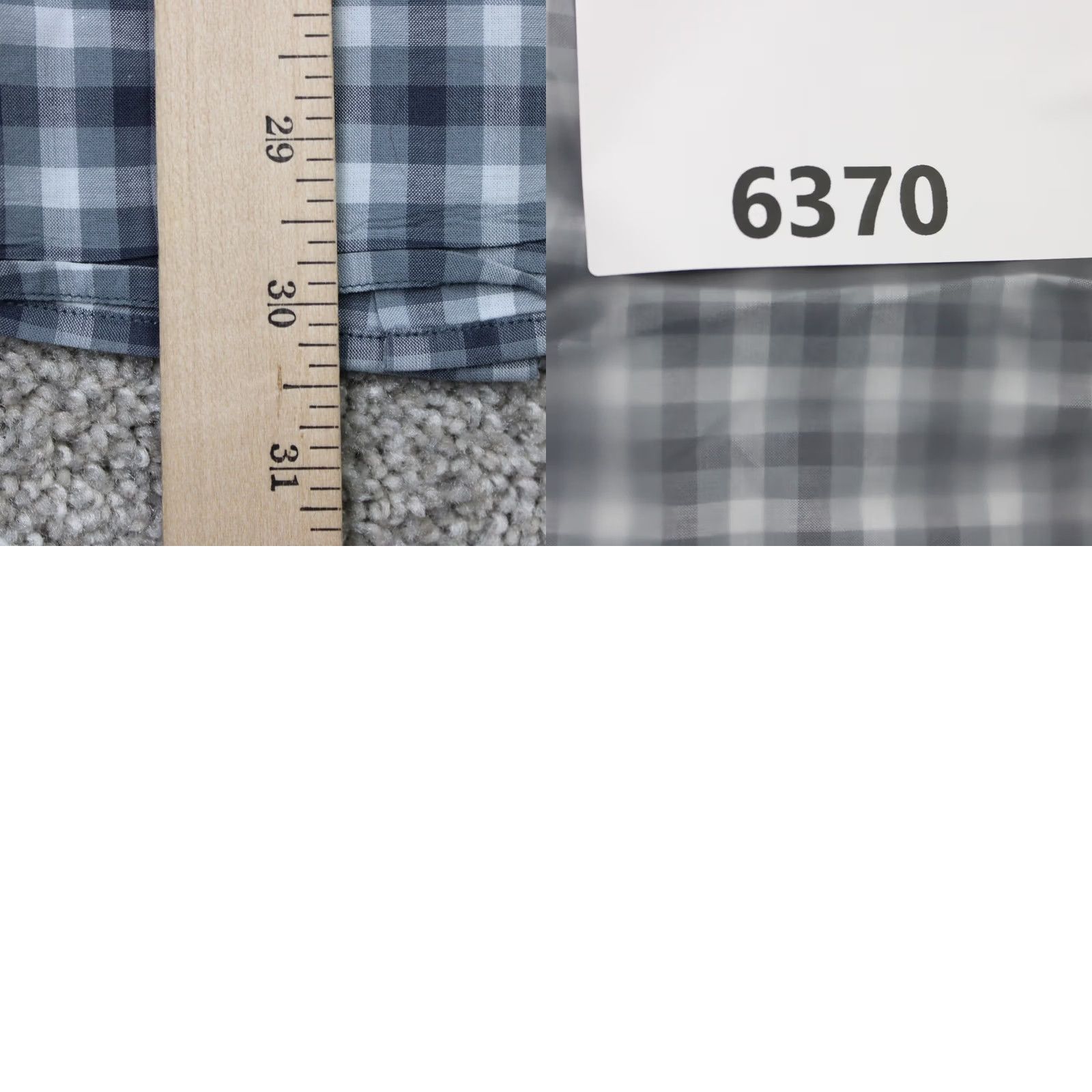 John Varvatos John Varvatos Shirt Men XL Gray Plaid Button-Down Collared 100% Cotton L/S Regular Size US XL / EU 56 / 4 - 9 Thumbnail