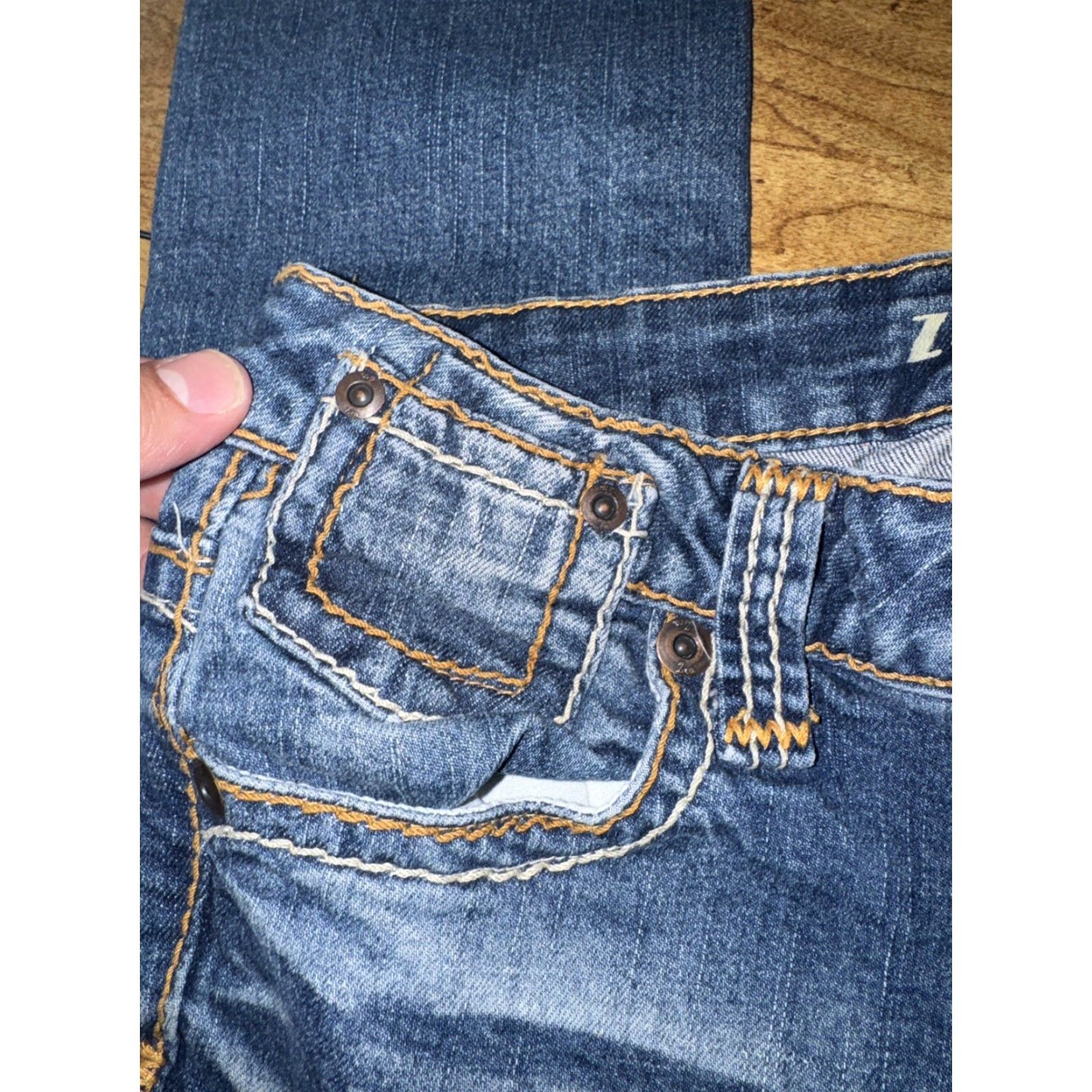 Vintage VINTAGE Z Co. Women’s Jeans Skinny 28x33 28 Blue 3 Y2K Womens Size 28" / US 6 / IT 42 - 5 Thumbnail