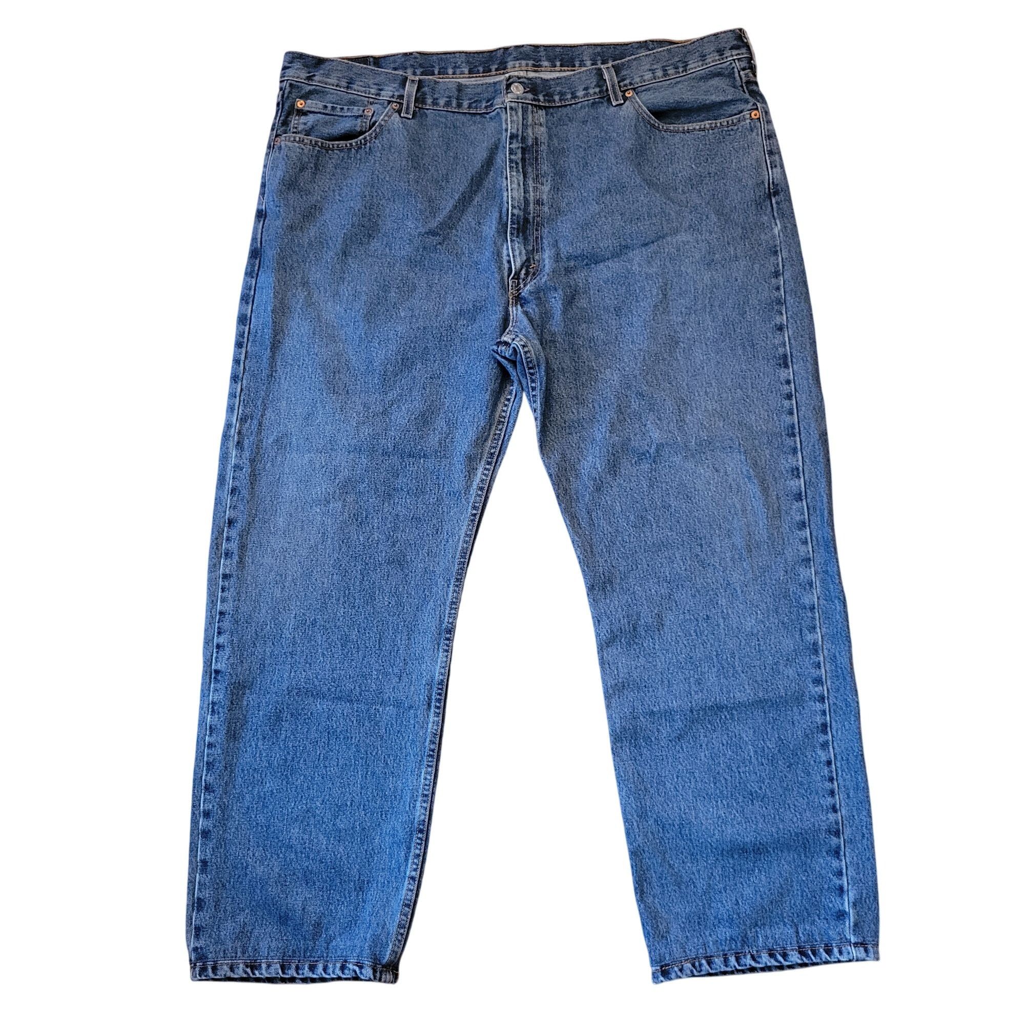 Levi's Levis 505 Jeans Regular Fit 48x32 Classic Blue Denim 5 Pocke Size US 44 / EU 60 - 2 Thumbnail